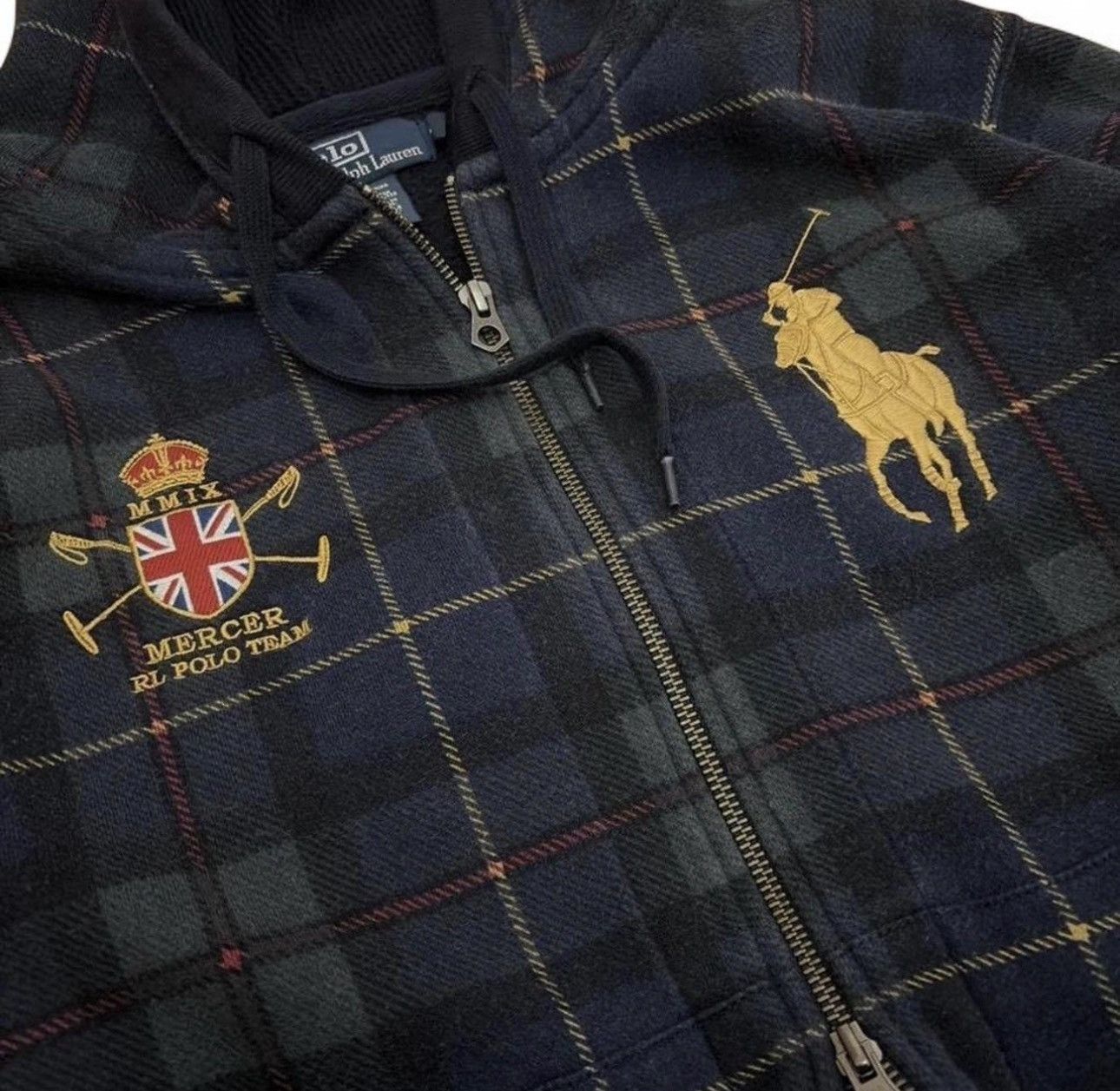 Polo Ralph Lauren Polo Ralph Lauren Plaid Mercer zip up hoodie Size US L / EU 52-54 / 3 - 4 Thumbnail
