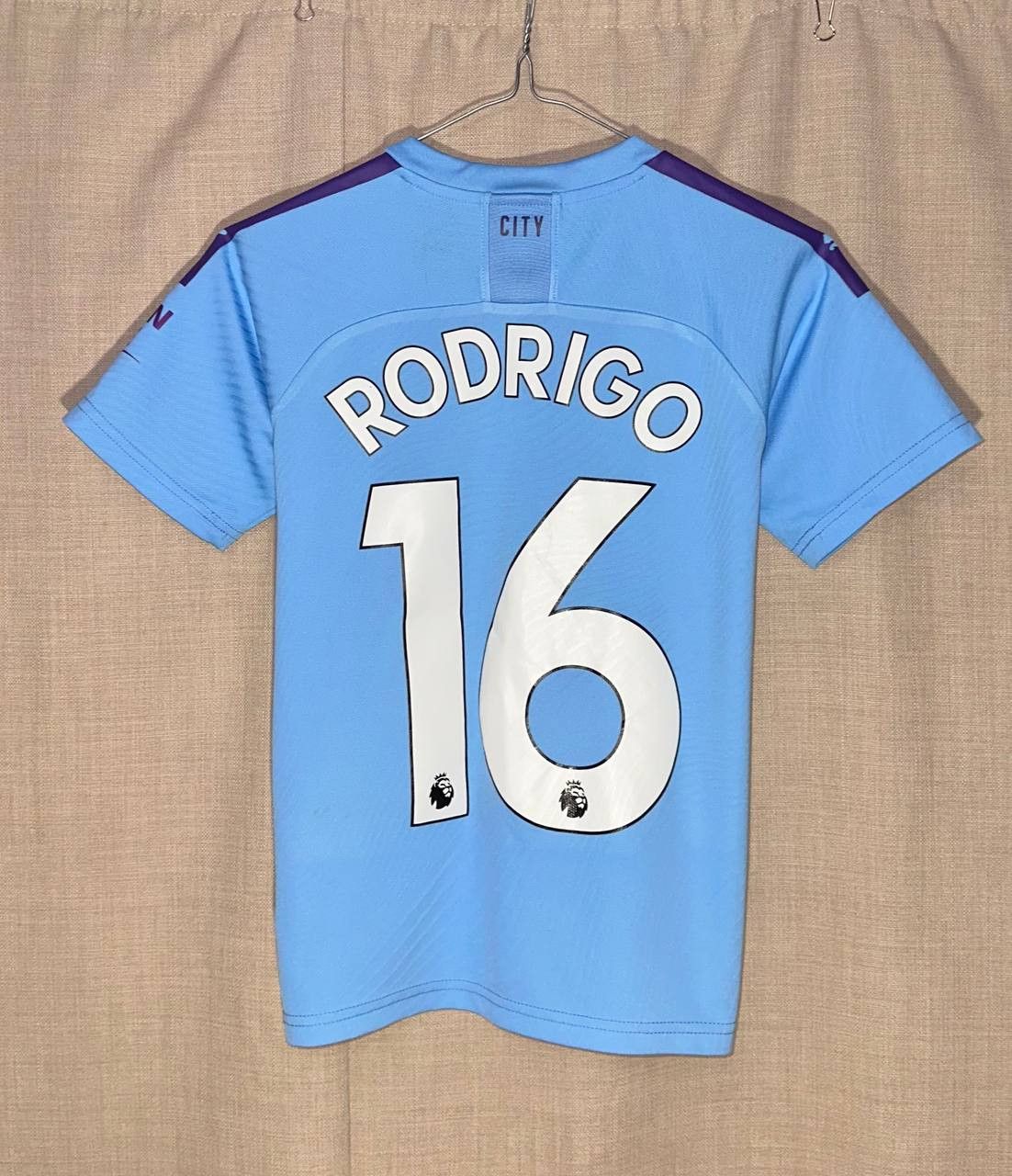 Puma Manchester City home 2019/20 RODRIGO Puma football jersey Size US XXS / EU 40 - 3 Thumbnail