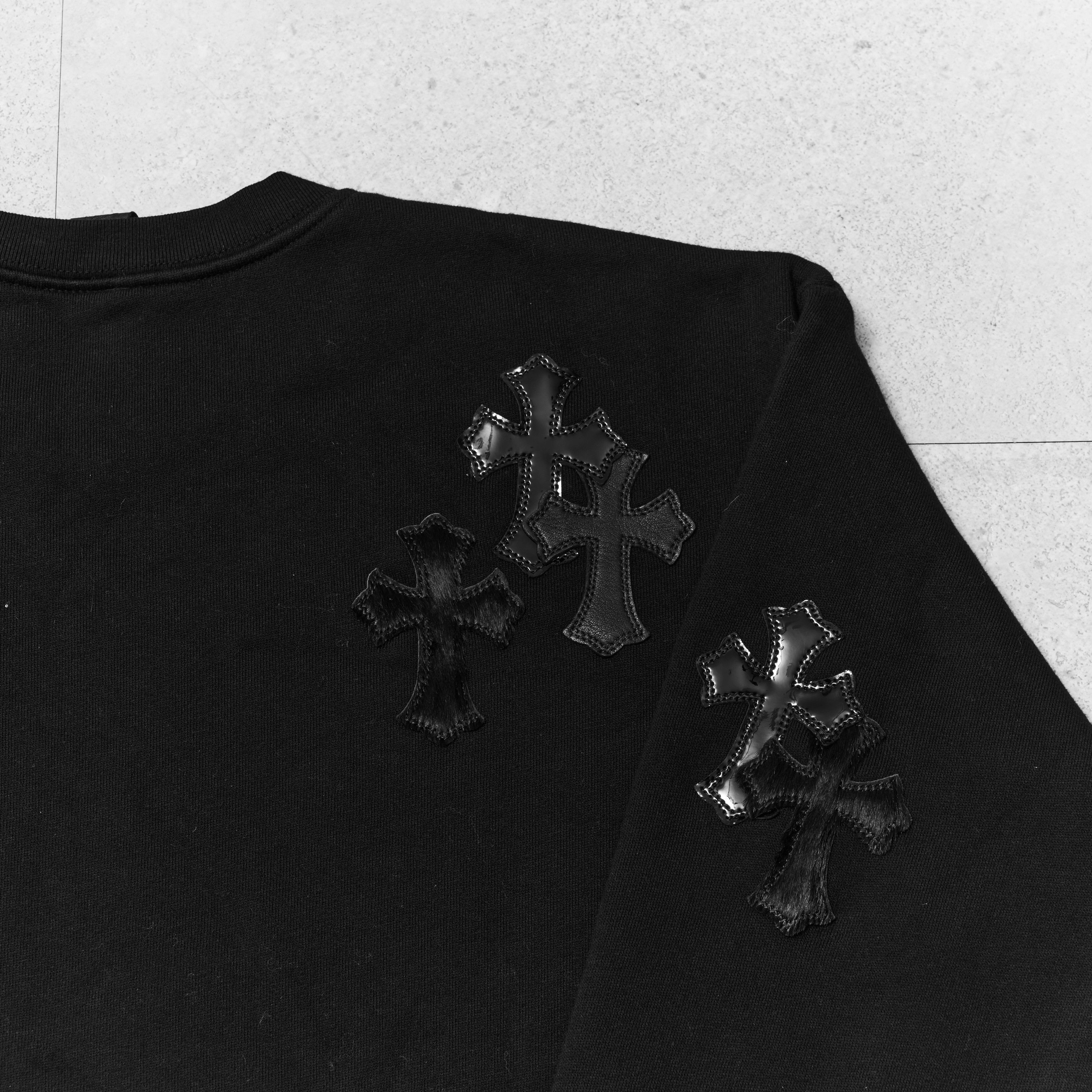 Chrome Hearts CHROME HEARTS PAPER JAM CEMETERY CROSS PATCH BLACK SWEATER Size US M / EU 48-50 / 2 - 3 Thumbnail