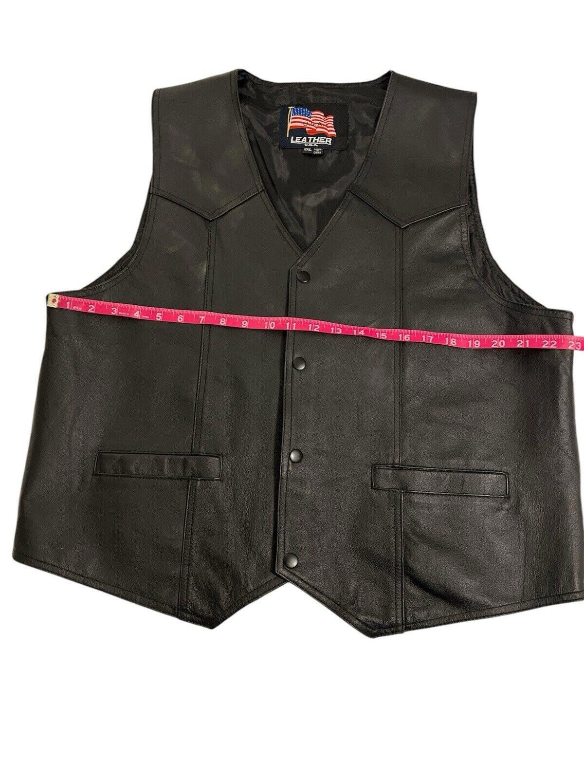 Old Navy USA Leather Navy Vest XXL Size US XXL / EU 58 / 5 - 5 Thumbnail