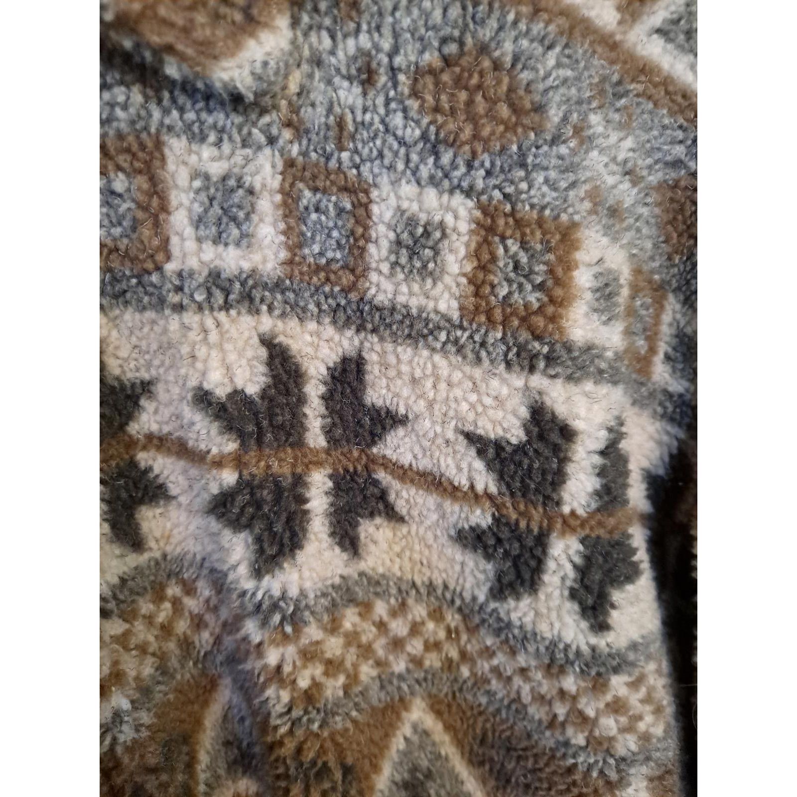 Other Vintage Cenza Fleece Button Up Tan Pattern Design Fleece Siz Size US M / EU 48-50 / 2 - 2 Thumbnail