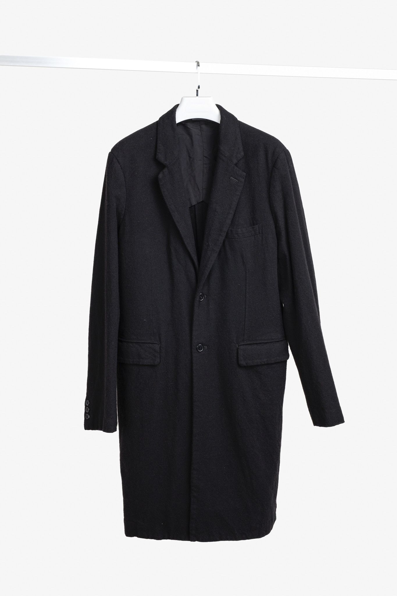 Comme des Garcons Homme Plus Comme Des Garçons Homme Plus 2017 Skull Appliqué Wool Coat Size US XL / EU 56 / 4 - 1 Thumbnail