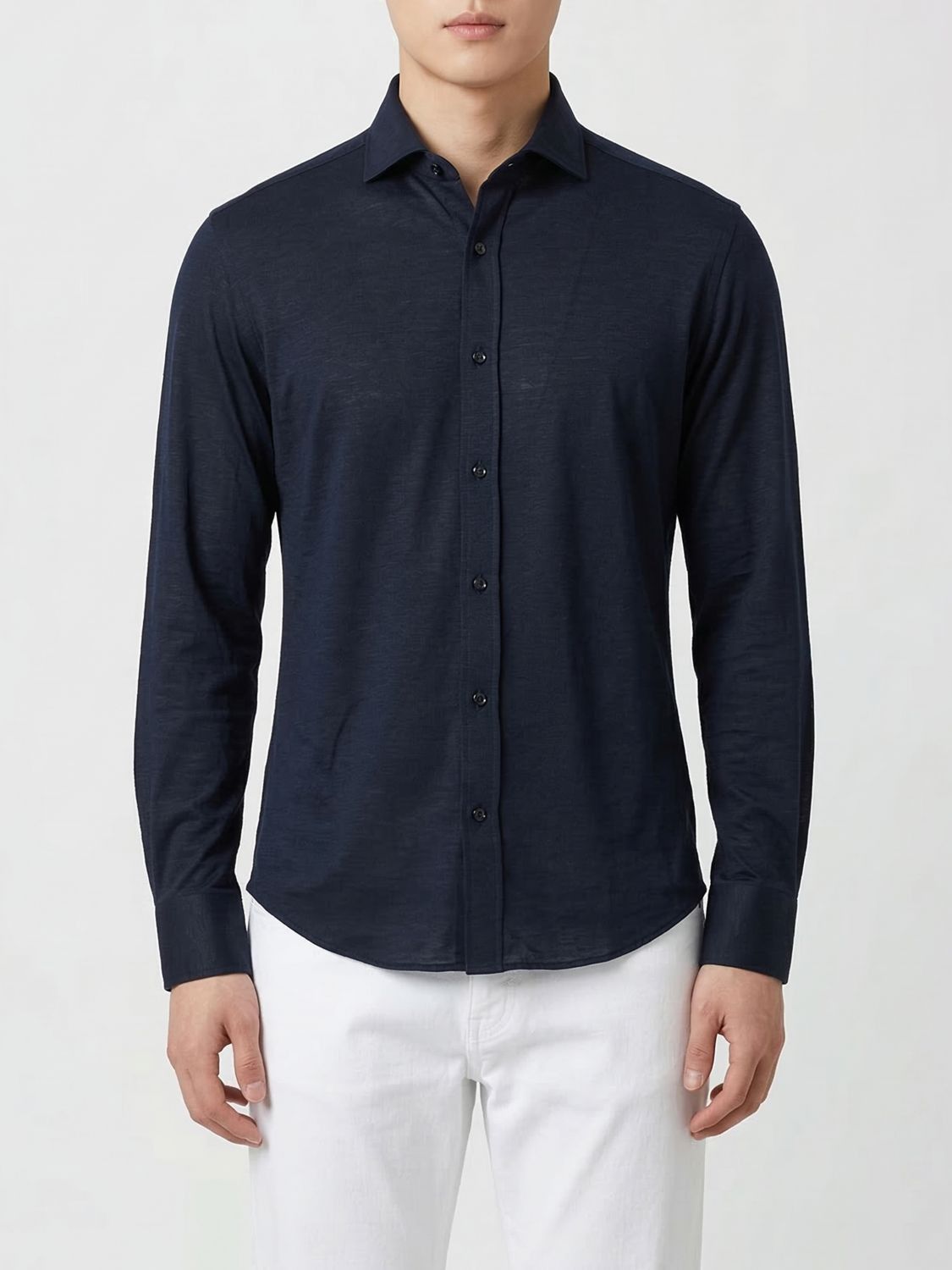 Brunello Cucinelli Brunello Cucinelli Shirt Men Black Size US S / EU 44-46 / 1 - 1 Thumbnail