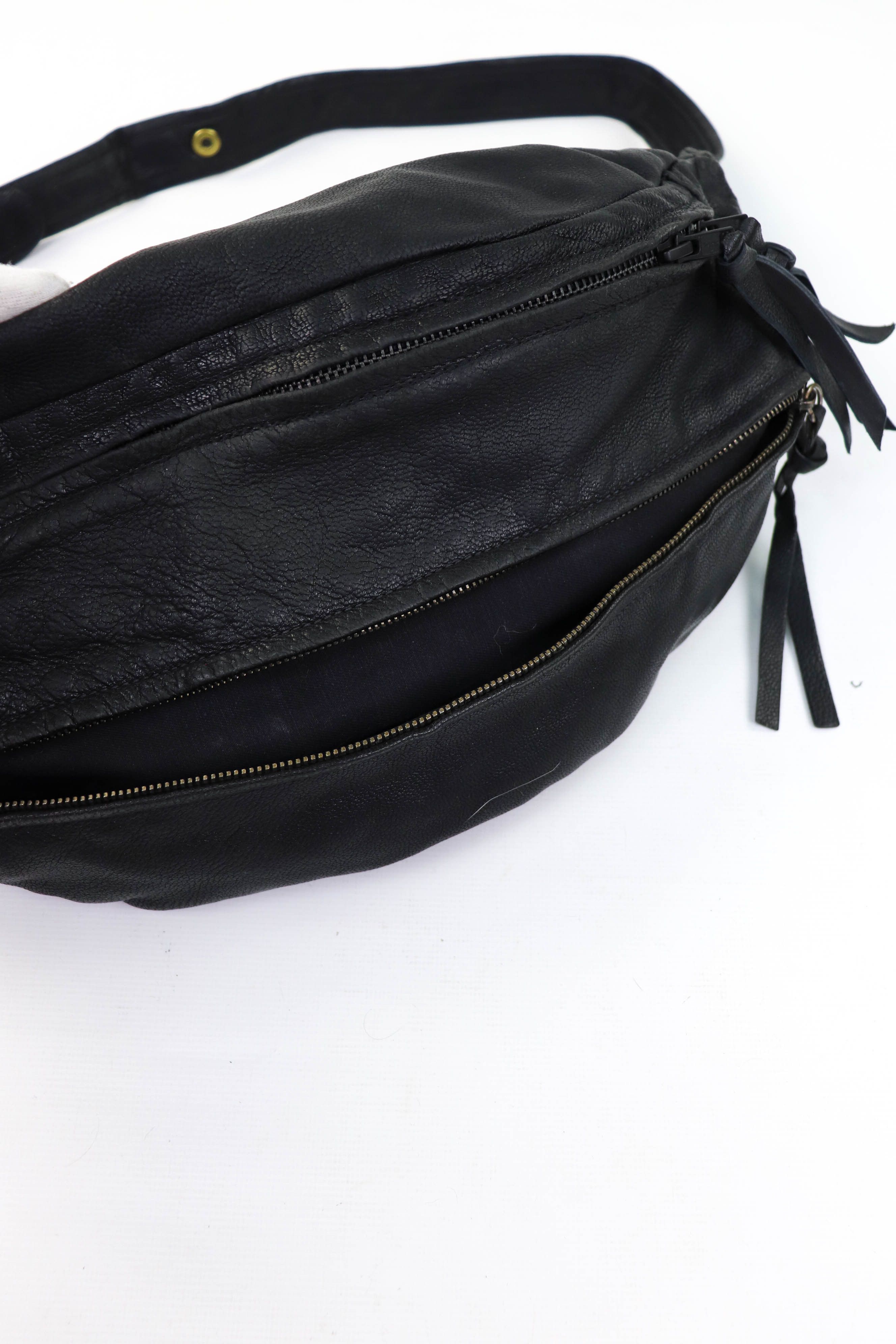 Genuine Leather YVONNE KONE (Womens?) Black Leather Oversized Albi Bum Bag Size ONE SIZE - 15 Thumbnail