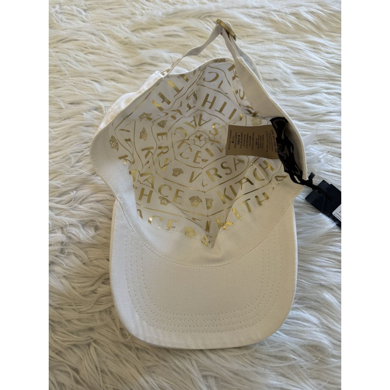 Kith × Versace KITH x Versace New Logo Cap Hat White 58 Size ONE SIZE - 5 Thumbnail