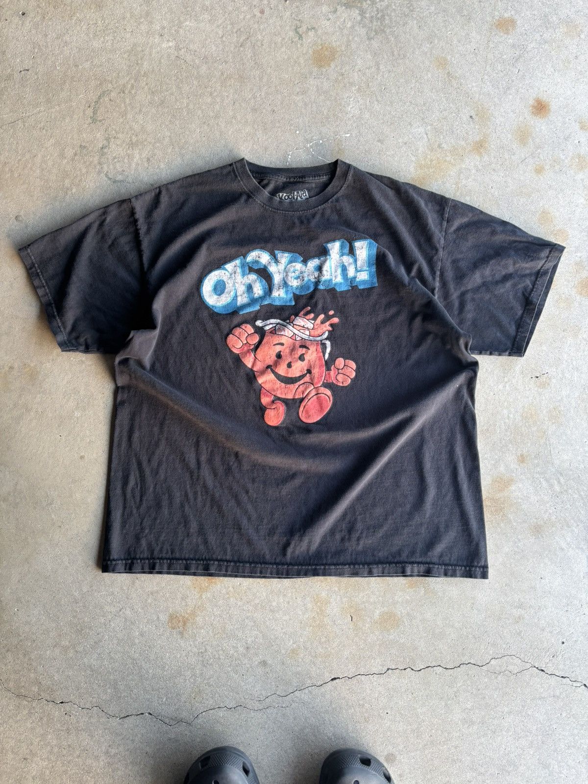 Other Crazy Faded Black Kool Aid Y2K Grunge Iconic Boxy Tee Size US XL / EU 56 / 4 - 1 Thumbnail