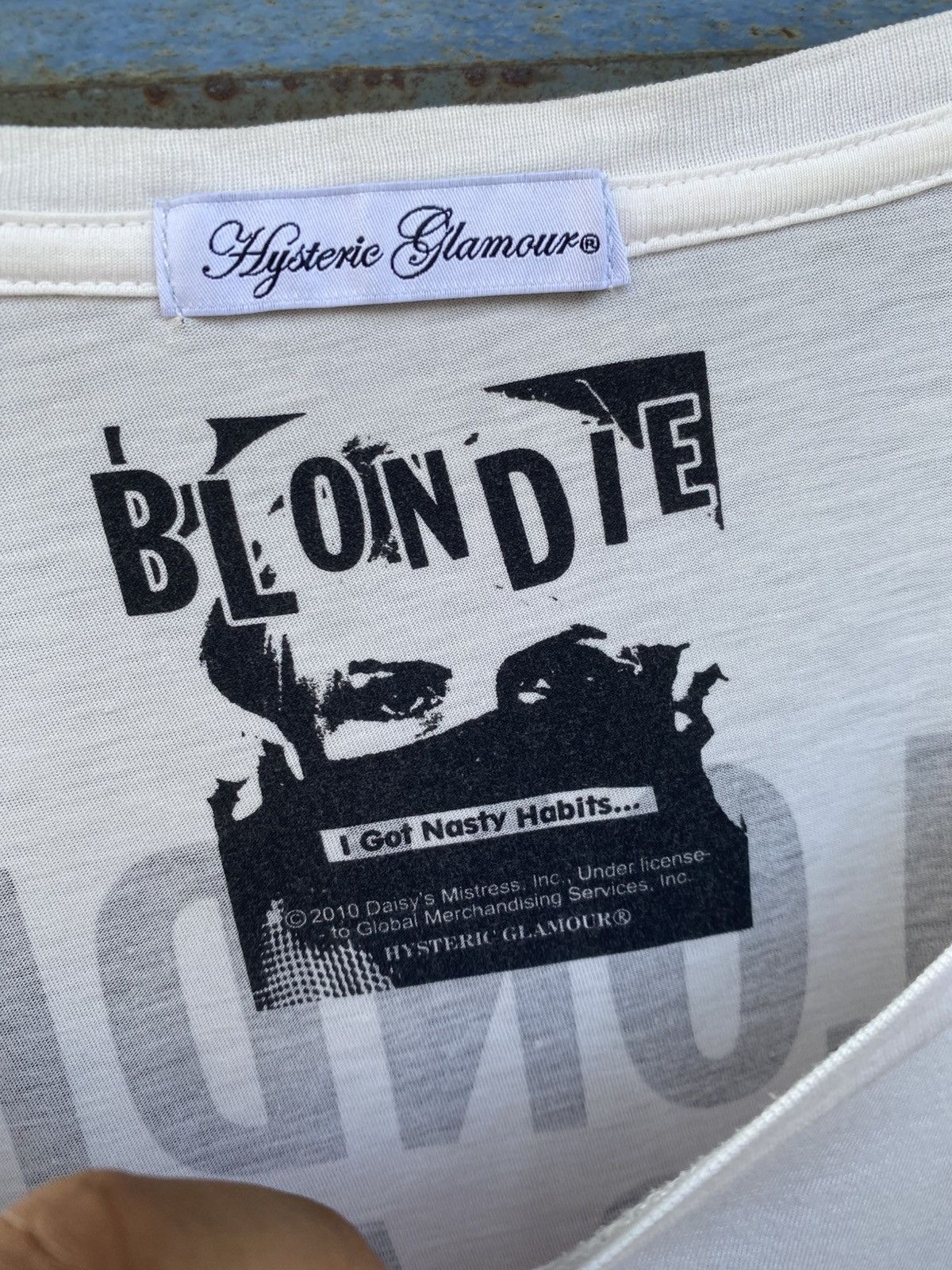 Hysteric Glamour Hysteric Glamour Blondie Is A Group Crop Long T Shirt Size ONE SIZE - 4 Thumbnail