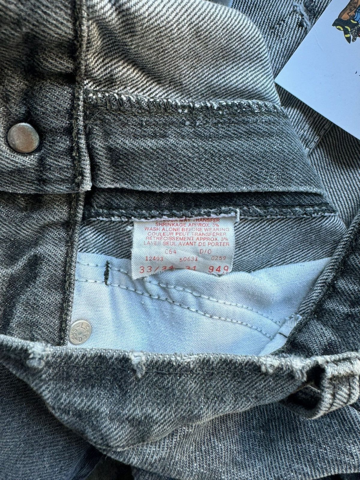 Levi's × Vintage Vintage Ripped 631 Levi Straight Fit Jeans Size US 33 - 10 Thumbnail