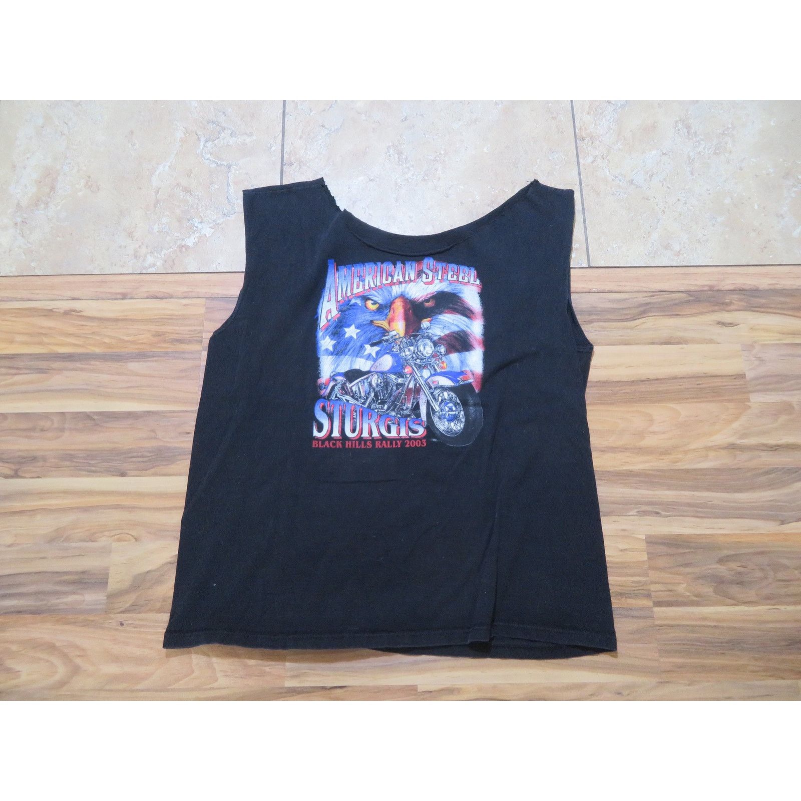 Other Sturgis 2003 Eagle Wolf Double Sided Graphic Shirt Sz 2XL Size US XXL / EU 58 / 5 - 1 Thumbnail