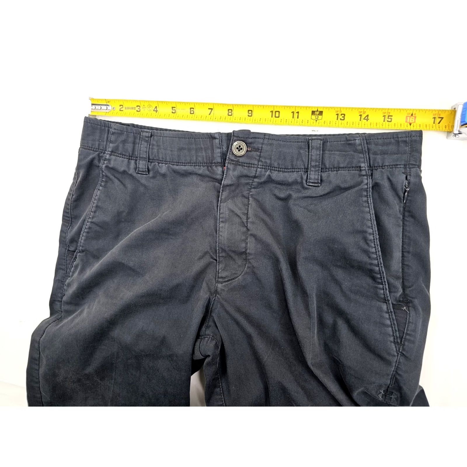 Under Armour Under Armour Stretch Chino Golf Pants Men 33X29 Washed Black Regular Fit Straight Leg Chino Golf Style Stretch Twill Pants Mens Black 90s Size US 33 - 5 Thumbnail