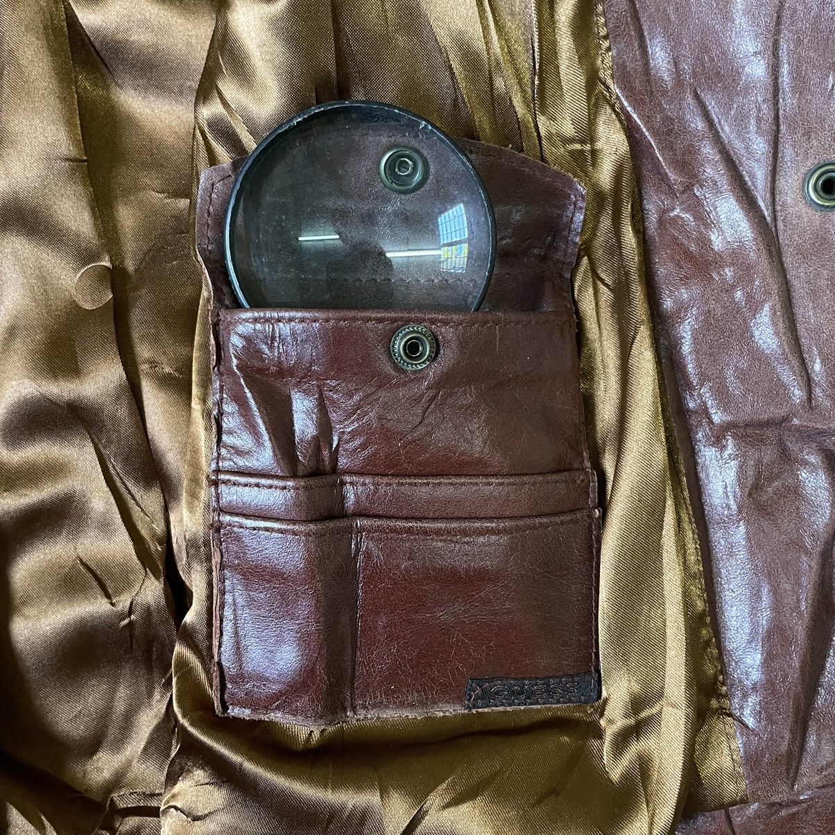 Hysteric Glamour Vintage 1980s Guess Archive Brown Leather Belted Jacket XS Size US XS / EU 42 / 0 - 14 Thumbnail
