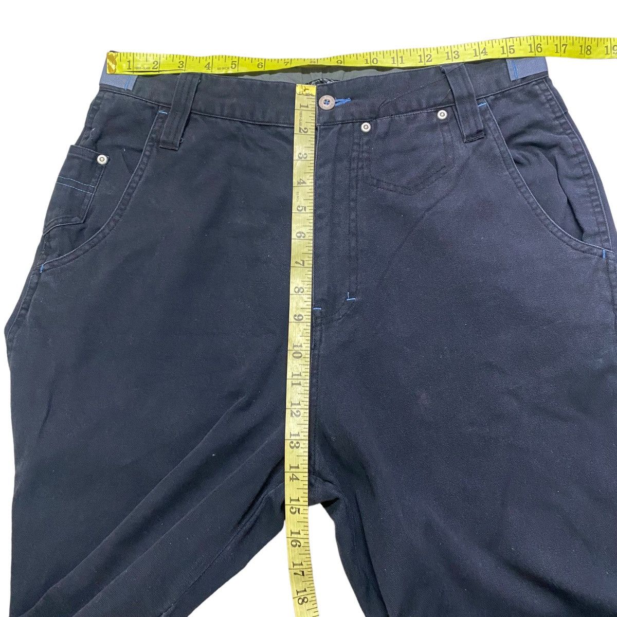 Japanese Brand SOLJAH Velcro Strap Baggy Pants Similar Girbaud Size US 32 / EU 48 - 19 Thumbnail