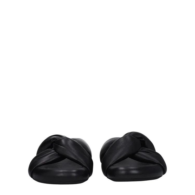 Marni ob1o1e1124 Leather Slippers in Black Size US 8 / IT 38 - 3 Thumbnail
