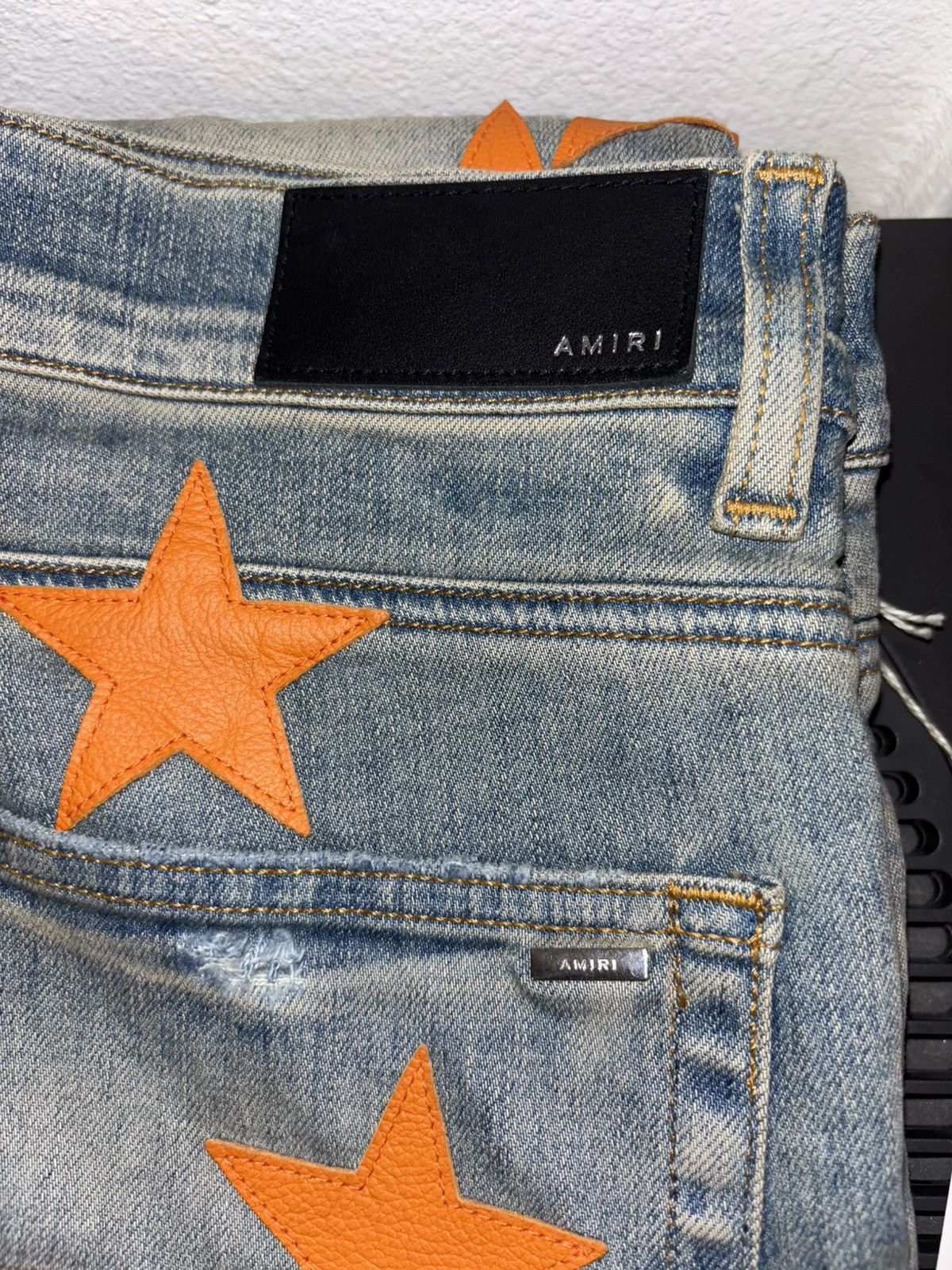 Amiri Amiri X Chemist Collaboration Slim Fit Leather Stars Patch Size US 34 / EU 50 - 8 Thumbnail