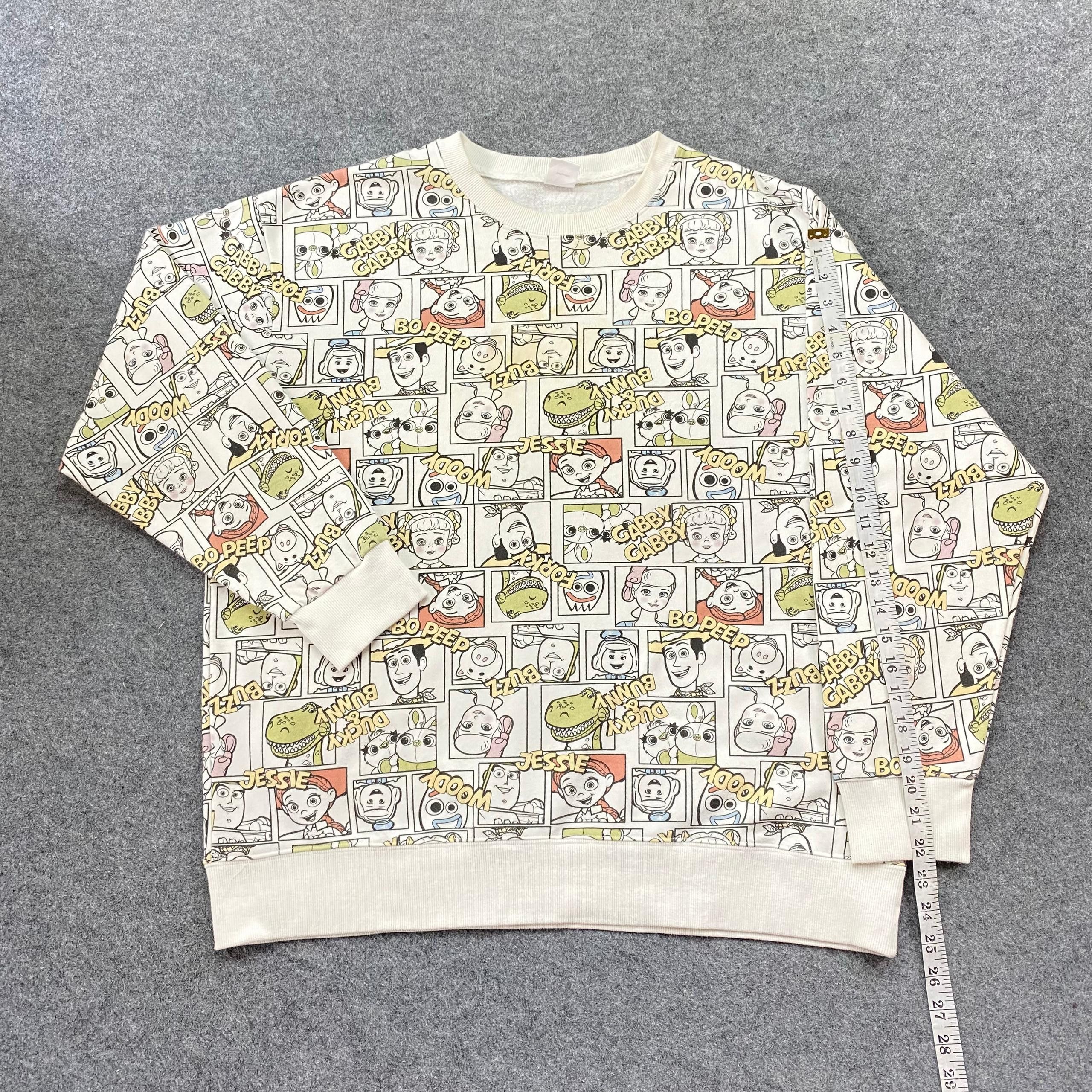 Disney Vintage Disney Pixer Overprint Sweatshirt Size US XL / EU 56 / 4 - 4 Thumbnail