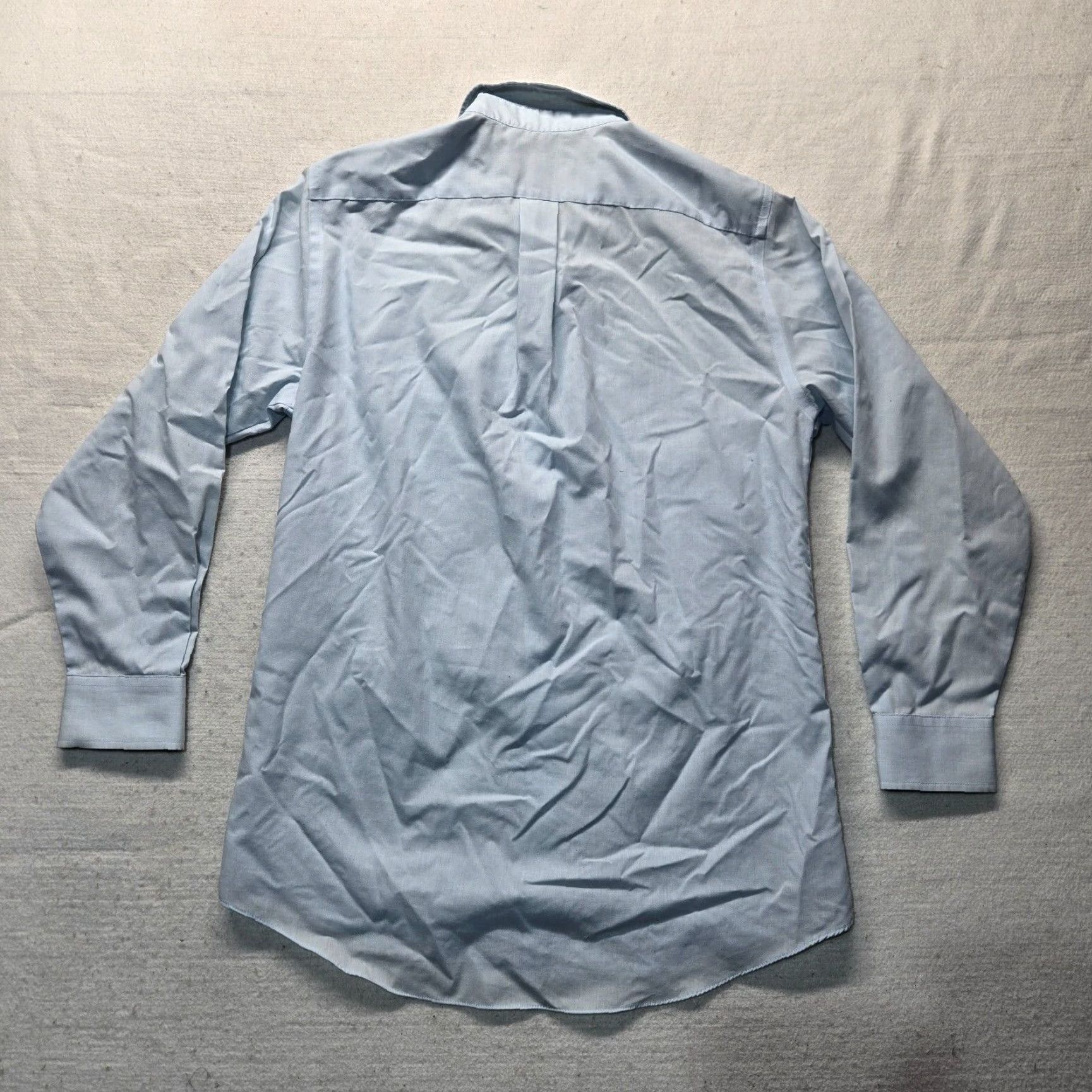 Stafford Stafford Shirt Dress Shirt 15 Blue Button Up Long Sleeve Collared Cotton Blend Men’s 15 Adult Regular Men’s 15 Size 40R - 7 Thumbnail