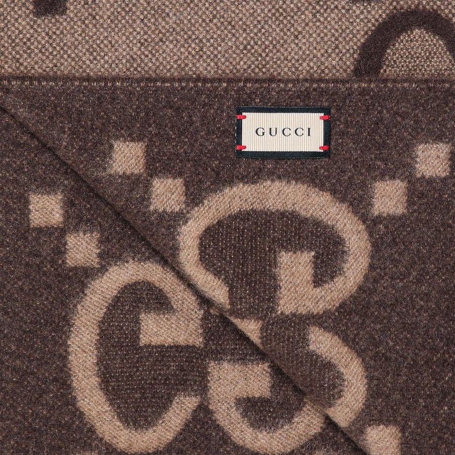 Gucci o1d2blof0824 Size: OS / Cashmere Jacquard Scarf Size ONE SIZE - 3 Thumbnail