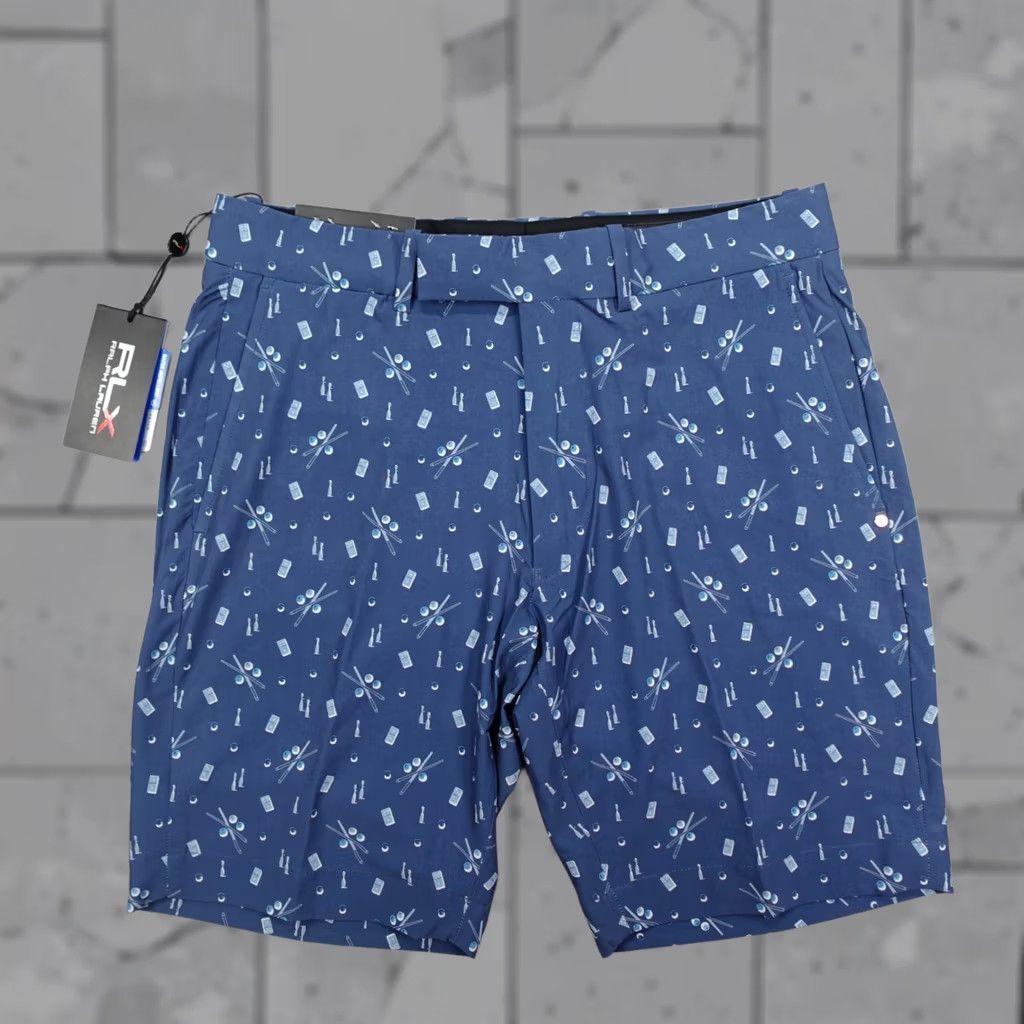 RLX Ralph Lauren RLX Golf Cypress Novelty Print Tailored Fit Shorts Clubhouse Billards Sz 34 Size US 34 / EU 50 - 1 Thumbnail