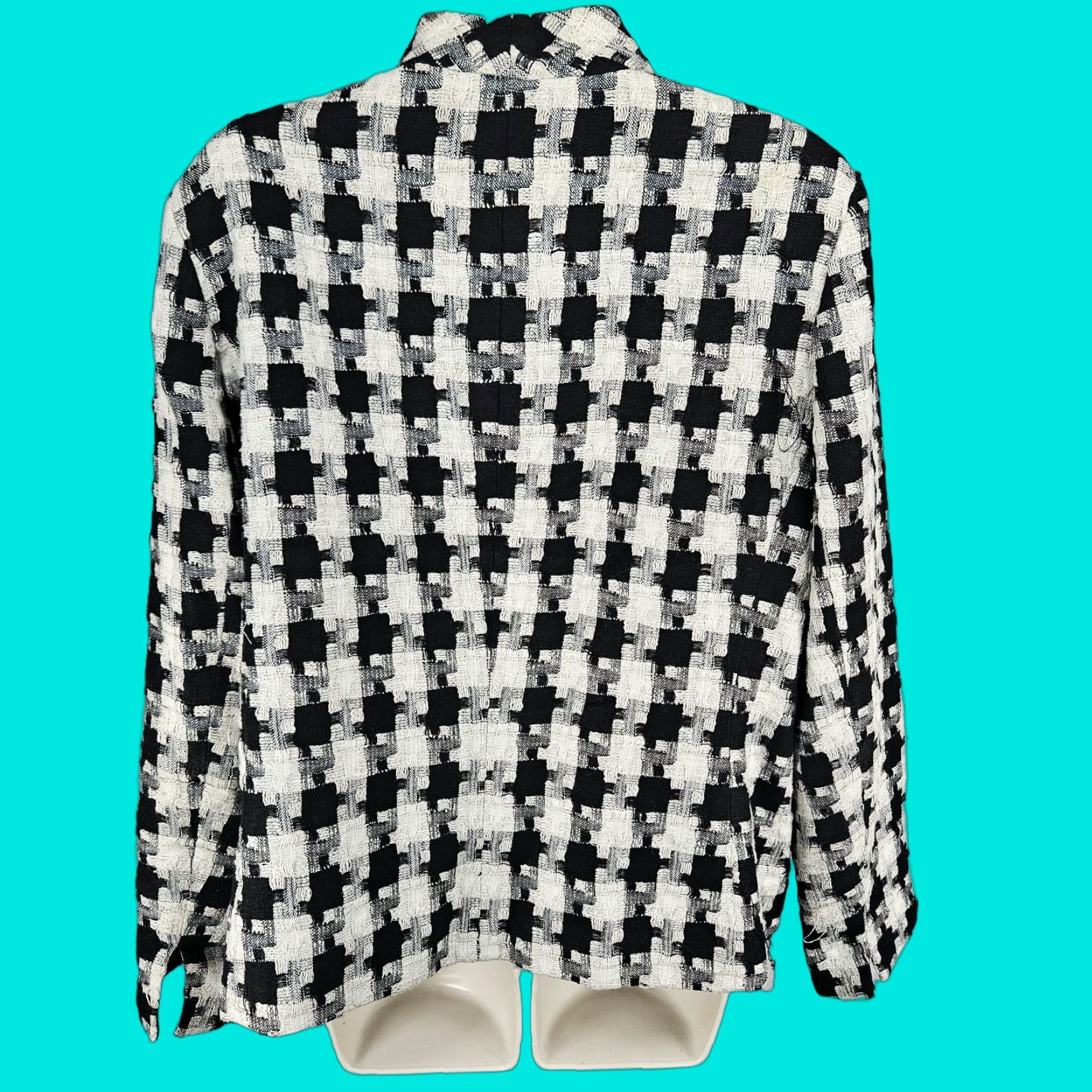 Austin Reed Vintage Austin Reed Black Ivory Linen Blend Check Jacket 14 User: Vintage Austin Reed Black Ivory Linen Blend Check Jacket 14 Size XL / US 12-14 / IT 48-50 - 1 Thumbnail