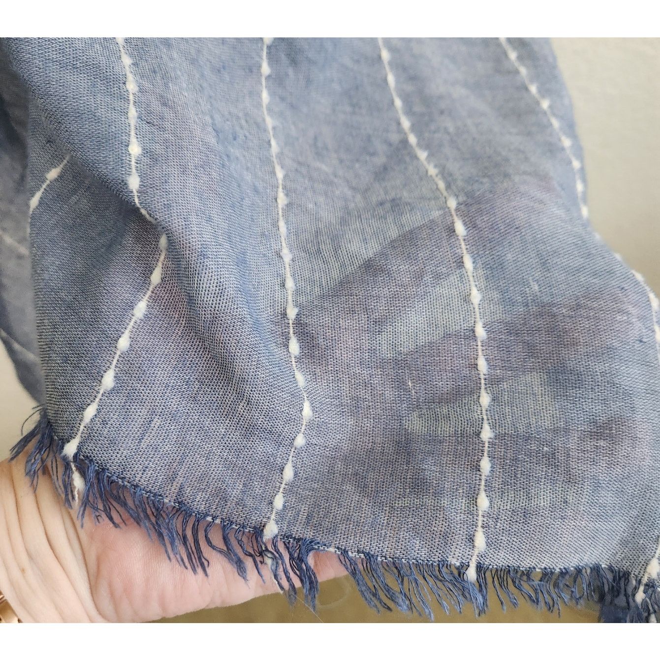 Other Do Everything In Love Blue Cardigan One Size Frayed Hem Size ONE SIZE - 2 Thumbnail