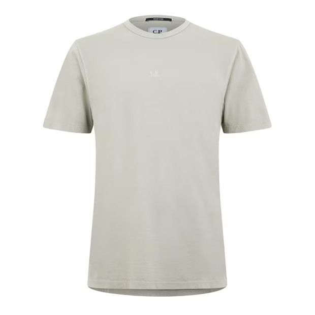 C.P. Company o1y1224 Logo Crewneck T-Shirt in Sage Green Size US XS / EU 42 / 0 - 1 Thumbnail