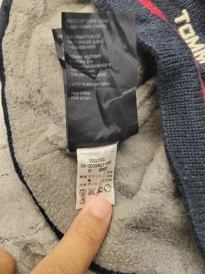 Tommy Hilfiger Vintage Tommy Hilfiger Snowcap Beanie Size ONE SIZE - 6 Thumbnail