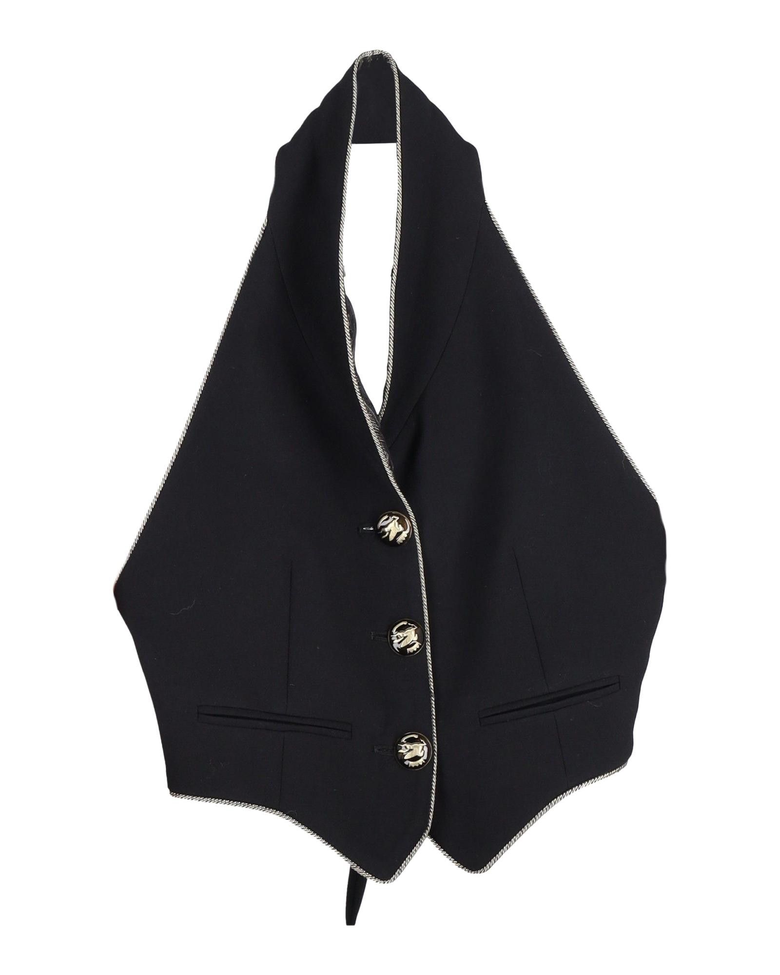 image of Black Polyester Sleeveless Waistcoat With V-Neckline By Etro, Women's (Size Small)