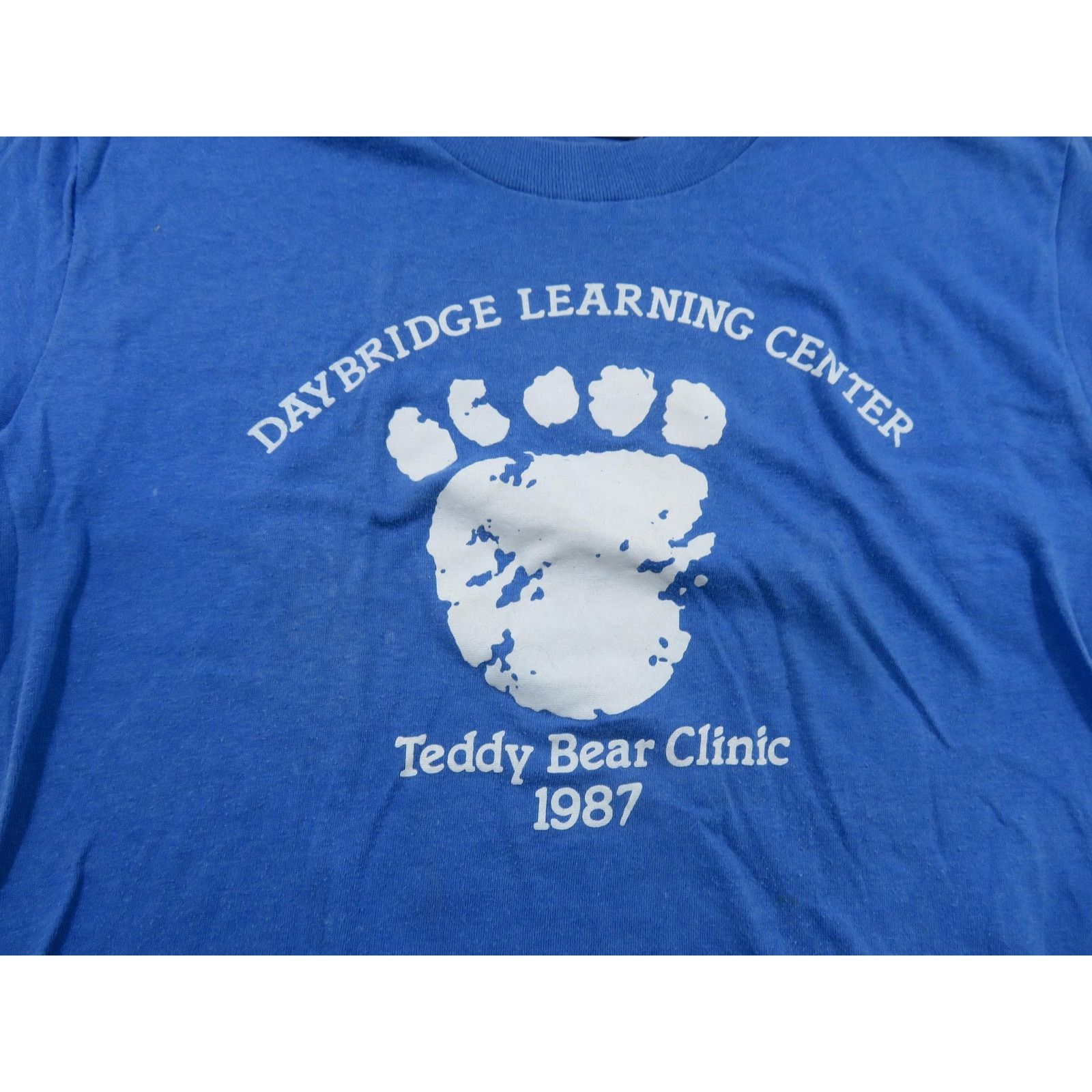 Other Teddy Bear Clinic Learning Center Blue T-shirt Sz M 1980s Size US M / EU 48-50 / 2 - 2 Thumbnail