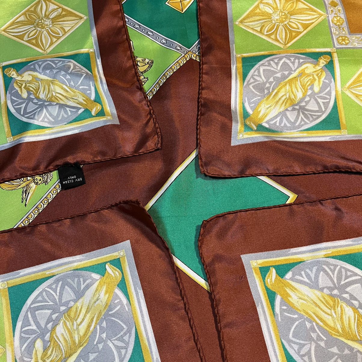 Claude Montana × Vintage Vintage Claude Montana Silk scarf Size ONE SIZE - 9 Thumbnail