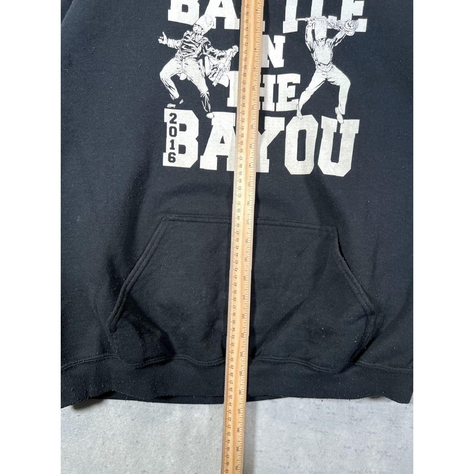 Gildan VINTAGE A1 Battle In The Bayou 2016 Football Hoodie Sweatshirt Mens XL Black Size US XL / EU 56 / 4 - 4 Thumbnail