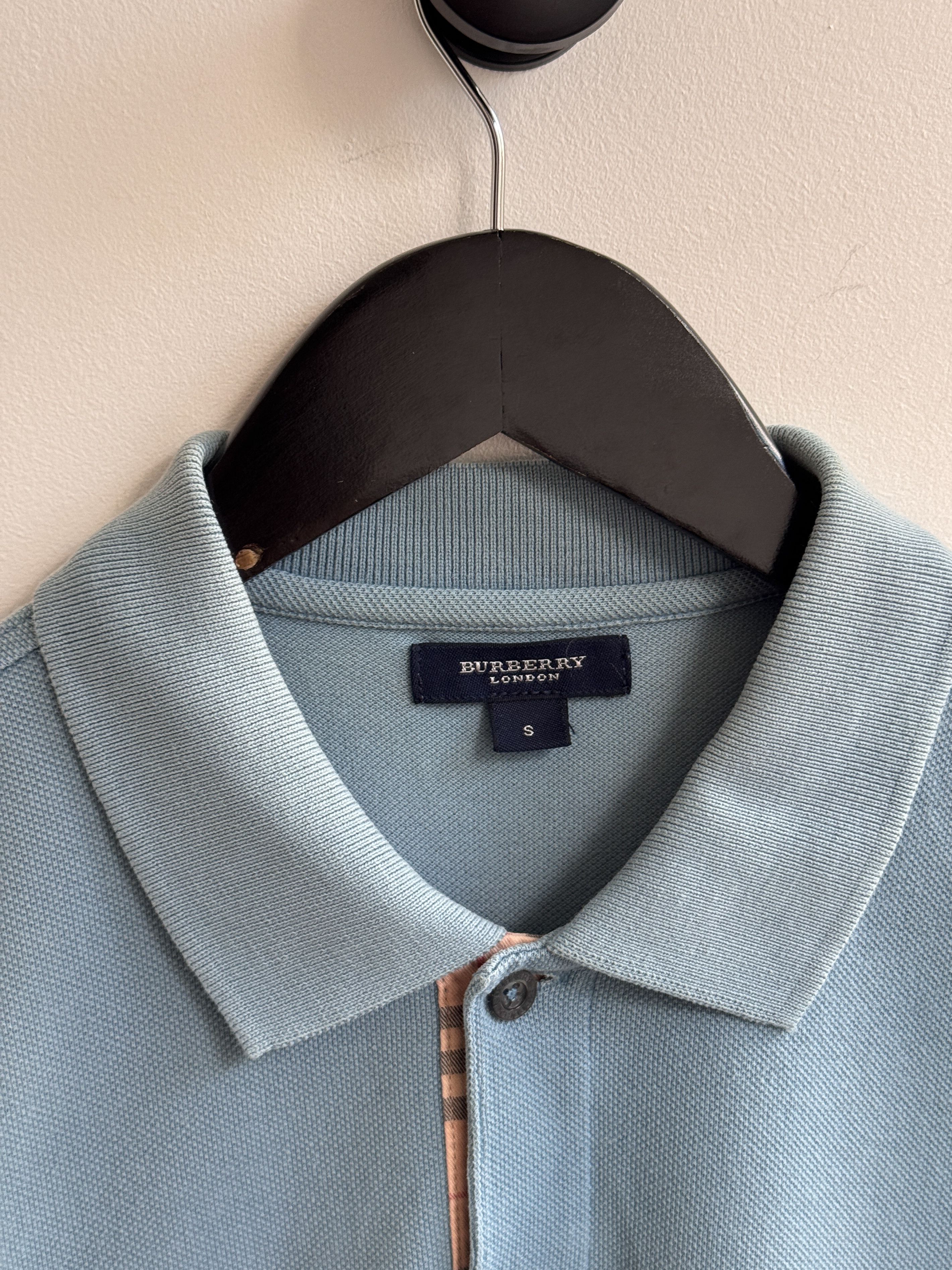 Burberry Burberry Blue Polo Shirt Size US S / EU 44-46 / 1 - 6 Thumbnail