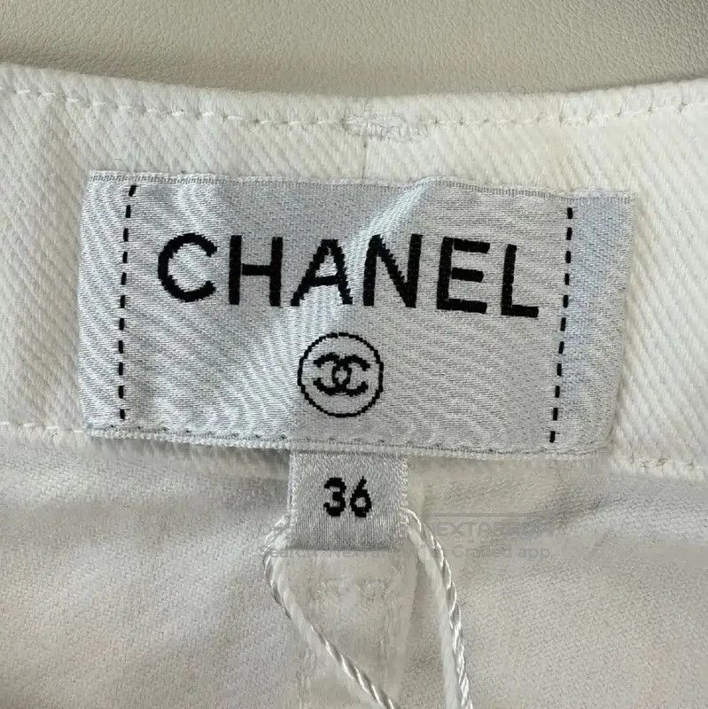 Chanel Chanel White Cotton Ladies Jeans . Size 27" / US 4 / IT 40 - 3 Thumbnail