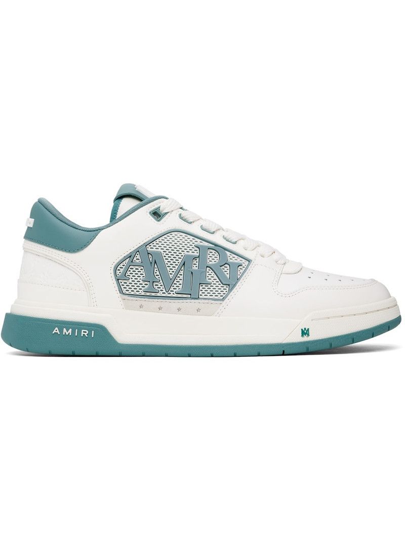 Amiri o1s1wg110526 Ma Quad Debossed Sneakers in White/Green Size US 10 / EU 43 - 1 Thumbnail