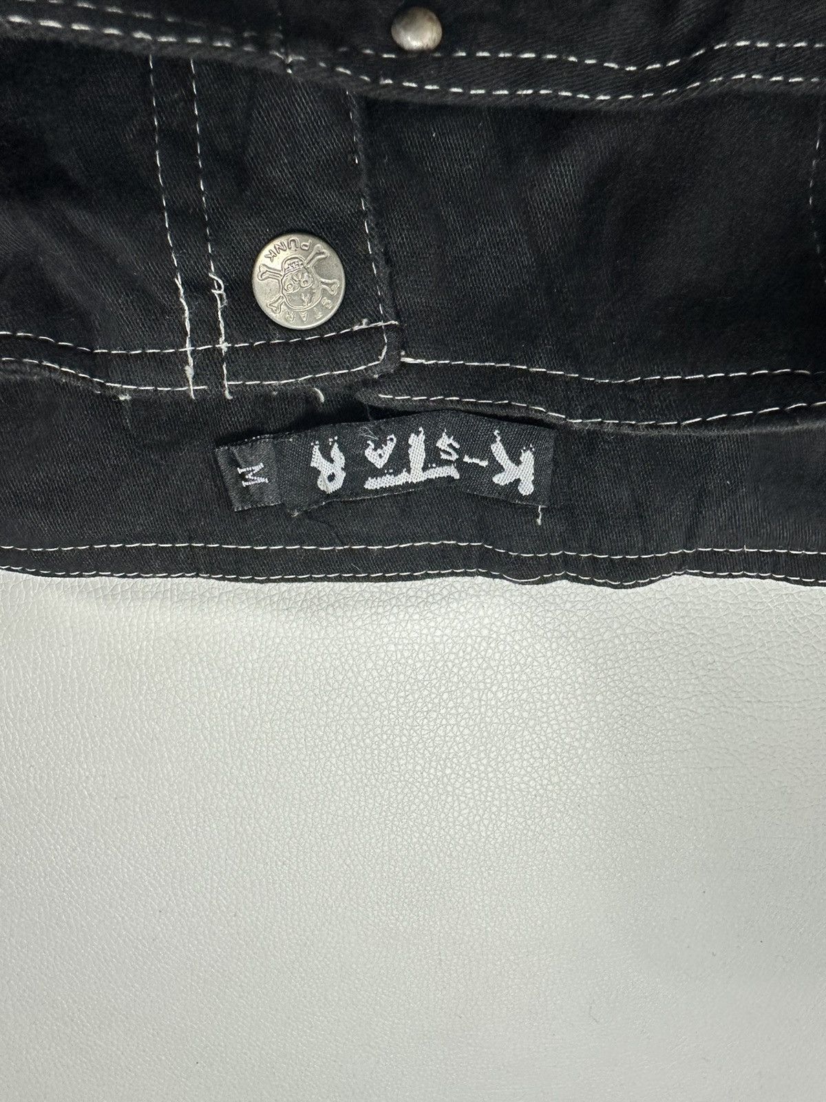 Other K star Punk Rock Bondage Skull Skeleton Poem Style Pants Size 28" / US 6 / IT 42 - 6 Thumbnail
