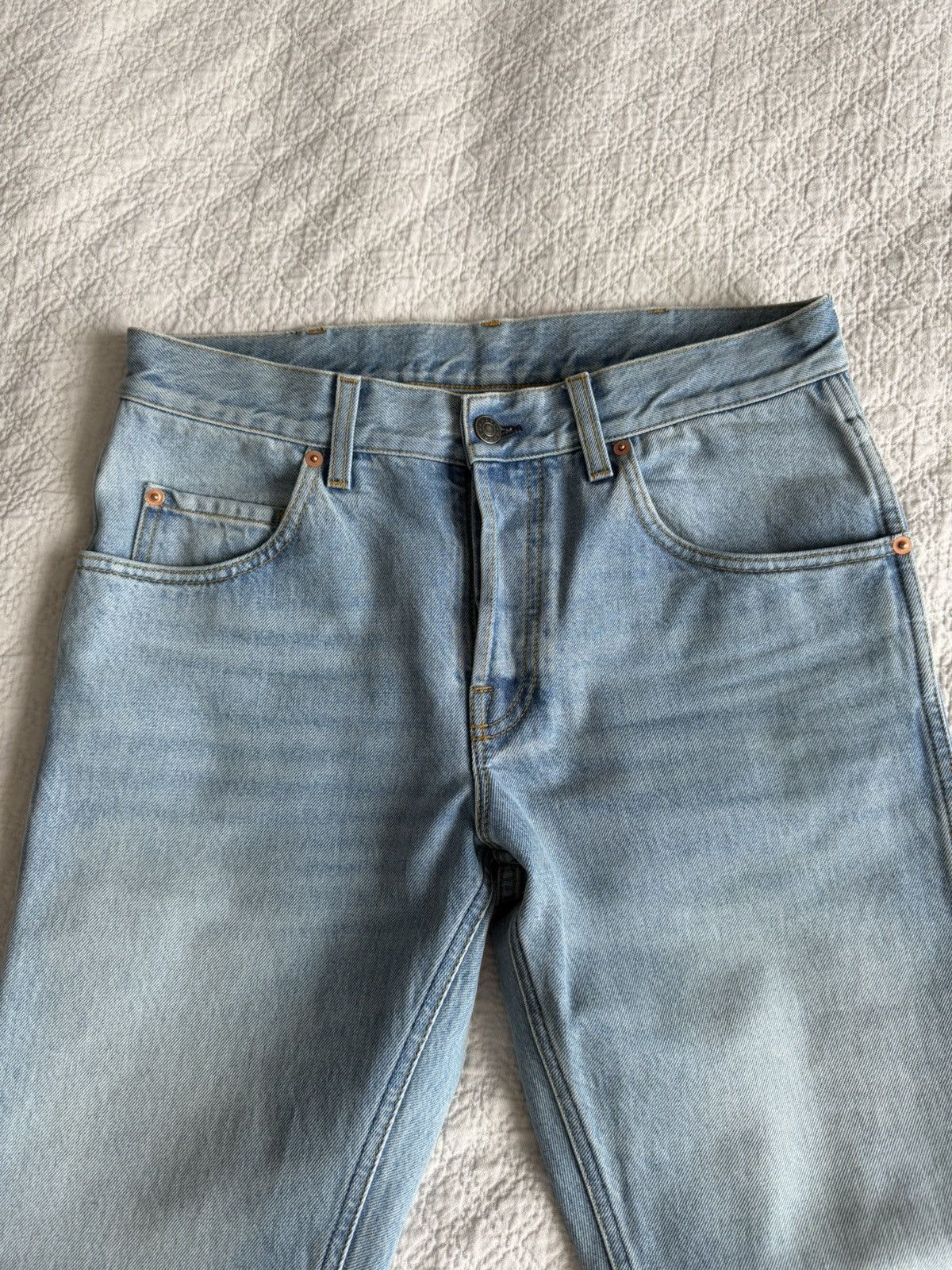 Gucci GUCCI - slim fit Horsebit-Detailed Jeans - Blue Size US 32 / EU 48 - 2 Thumbnail