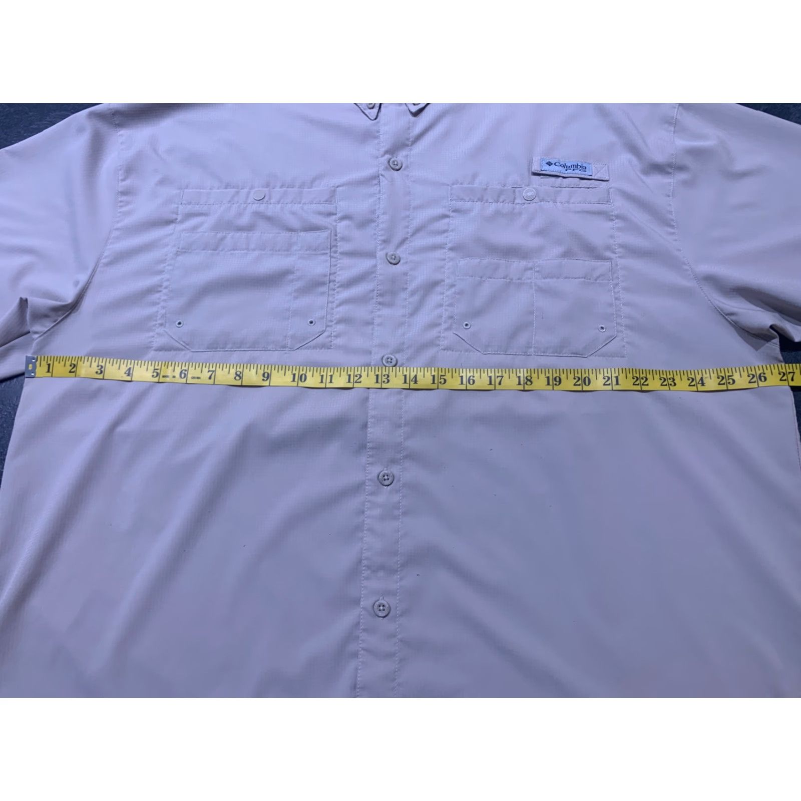 Vintage Columbia PFG Fishing Shirt Adult 2XL Khaki Short Sleeve Button-Up Casual Mens Size US XXL / EU 58 / 5 - 6 Thumbnail