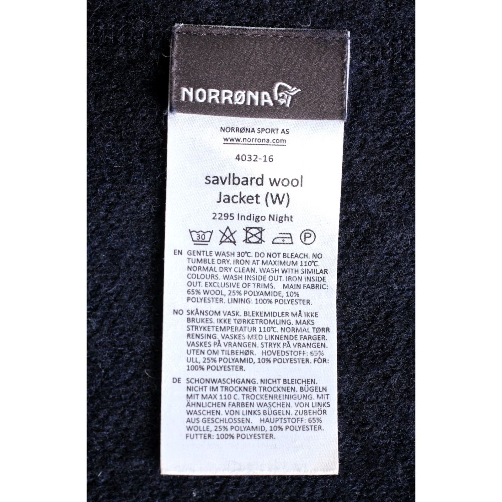 Vintage NORRONA Svalbard Wool Jacket Women XS Blue Regular Jacket Size XS / US 0-2 / IT 36-38 - 7 Thumbnail