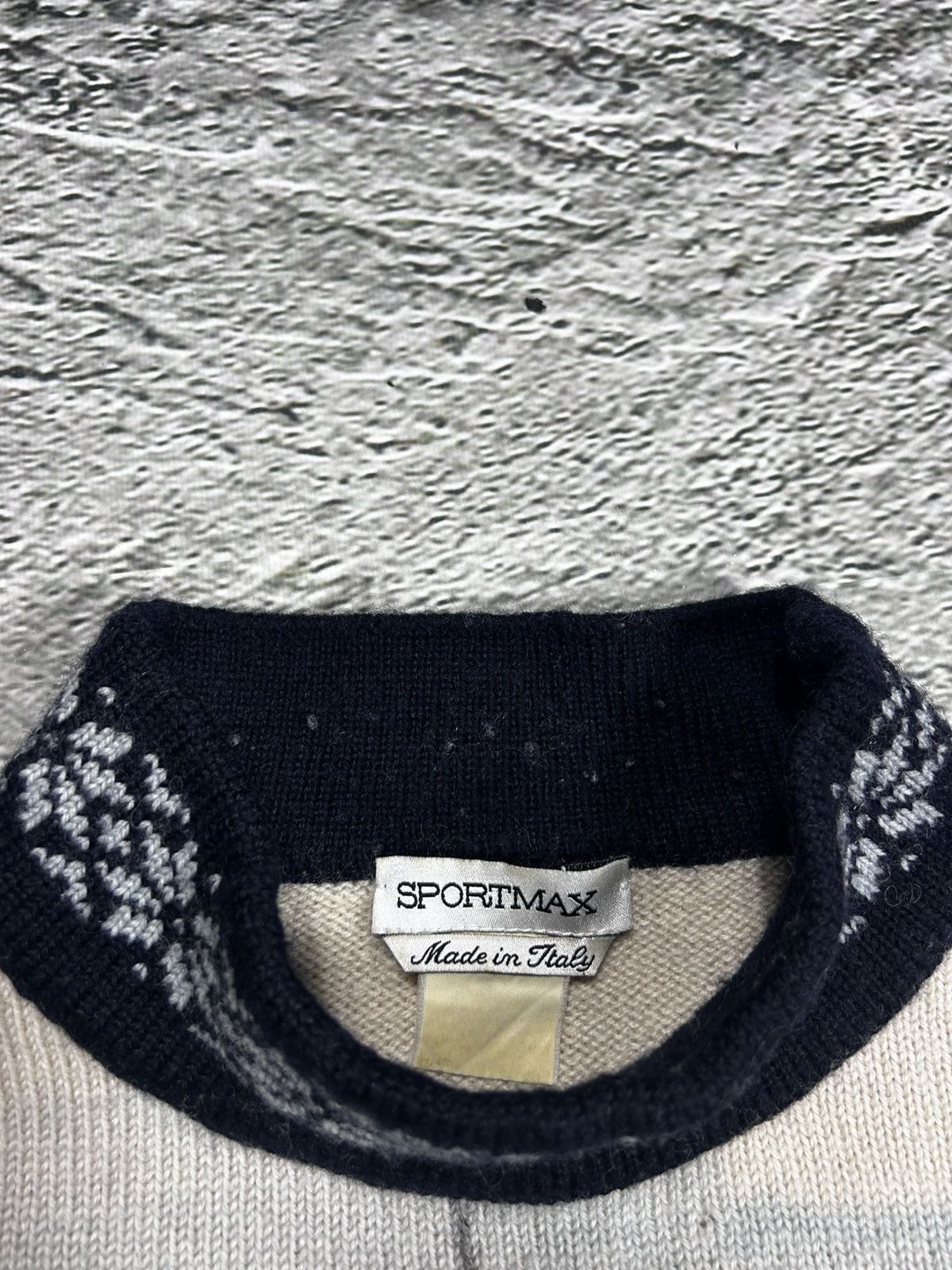 Max Mara × Sportmax Sportmax sweater vintage graphic boat Max Mara Size L / US 10 / IT 46 - 2 Thumbnail