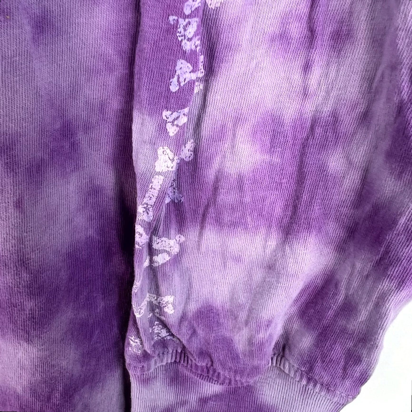 Vintage VINTAGE Urban Nation T-Shirt Long Sleeve Tie Dye Skull Roses Purple 1X Womens Size XL / US 12-14 / IT 48-50 - 3 Thumbnail