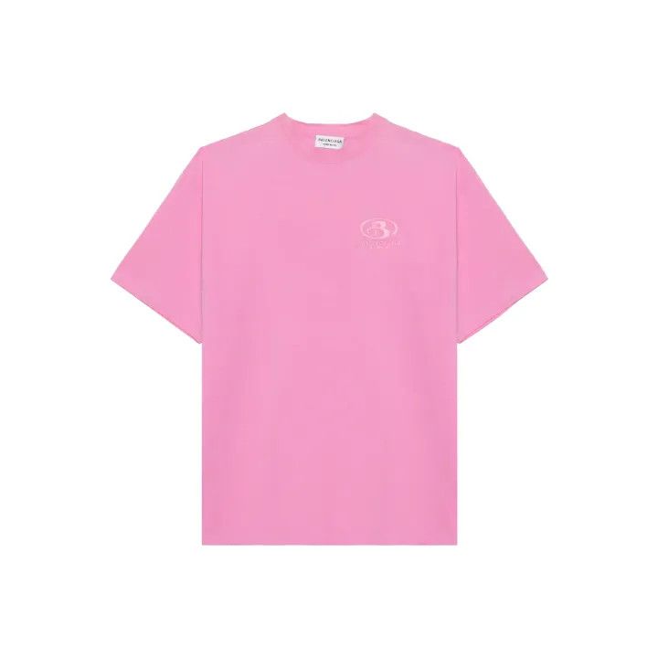 Balenciaga Balenciaga Pink Loose Short Sleeve T-Shirt 0079 Size M / US 6-8 / IT 42-44 - 1 Thumbnail