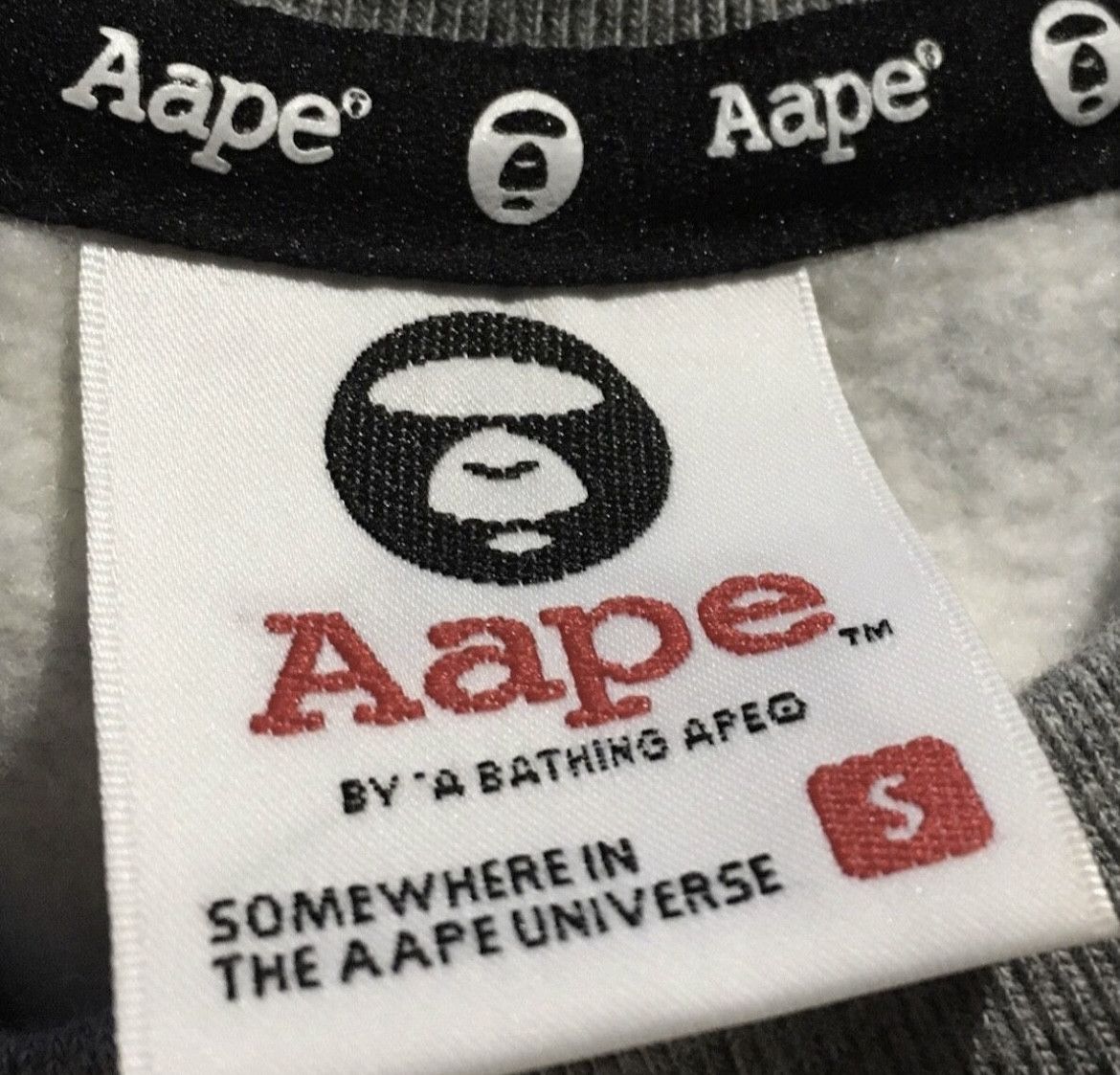 Aape × Bape Bape Aape crew neck pullover sweatshirt Size US S / EU 44-46 / 1 - 4 Thumbnail