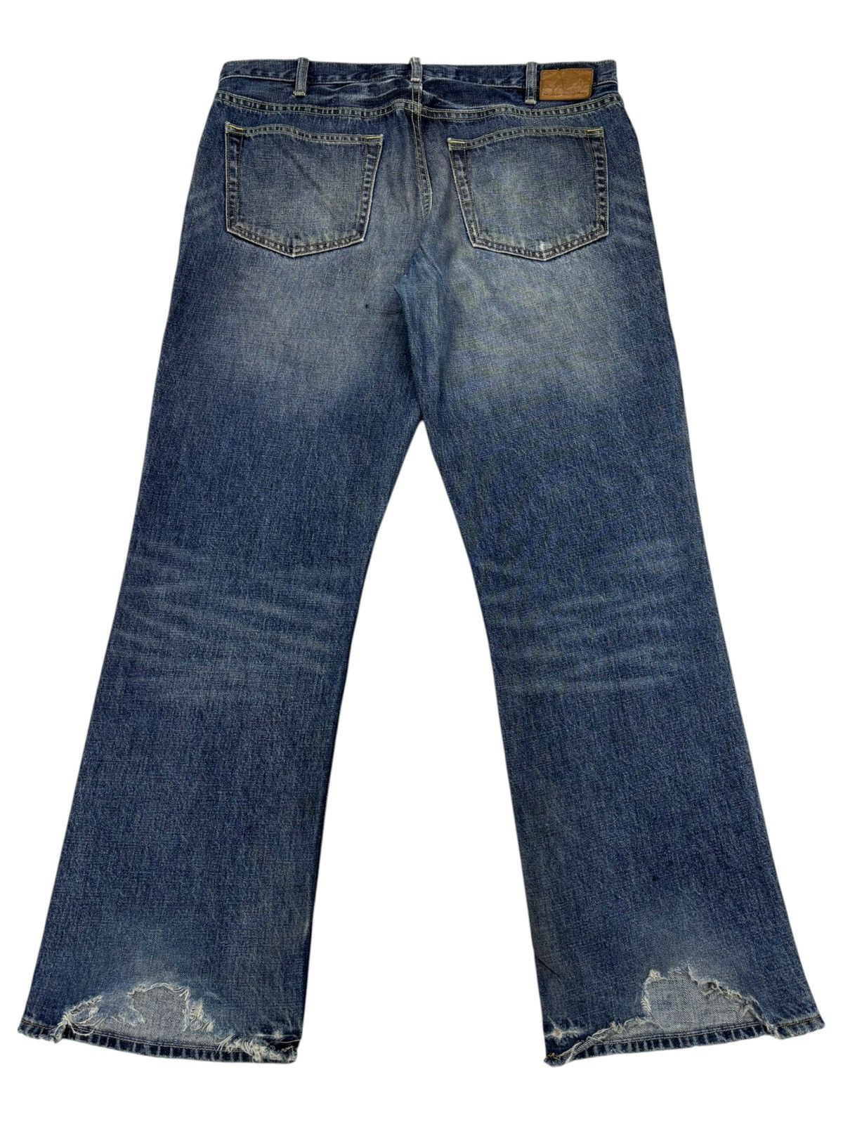 Kapital BAGGY FLARE JEANS DISTRESSED DENIM GAP AGE WASH JEANS Size US 37 - 2 Thumbnail