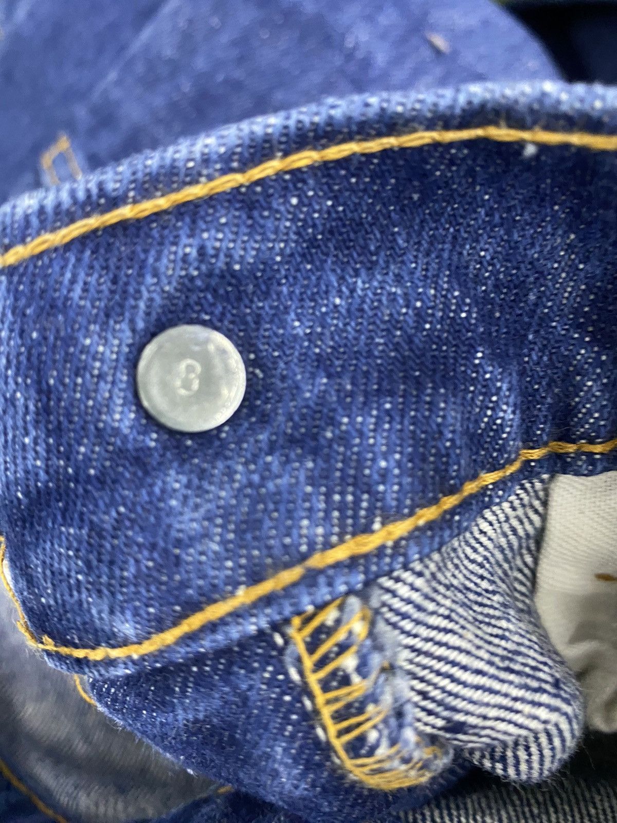 Levi's × Levi's Vintage Clothing P780 RARE! VTG LEVI'S NO.8 TALON ZIP FLARED JEANS Size US 29 - 10 Thumbnail