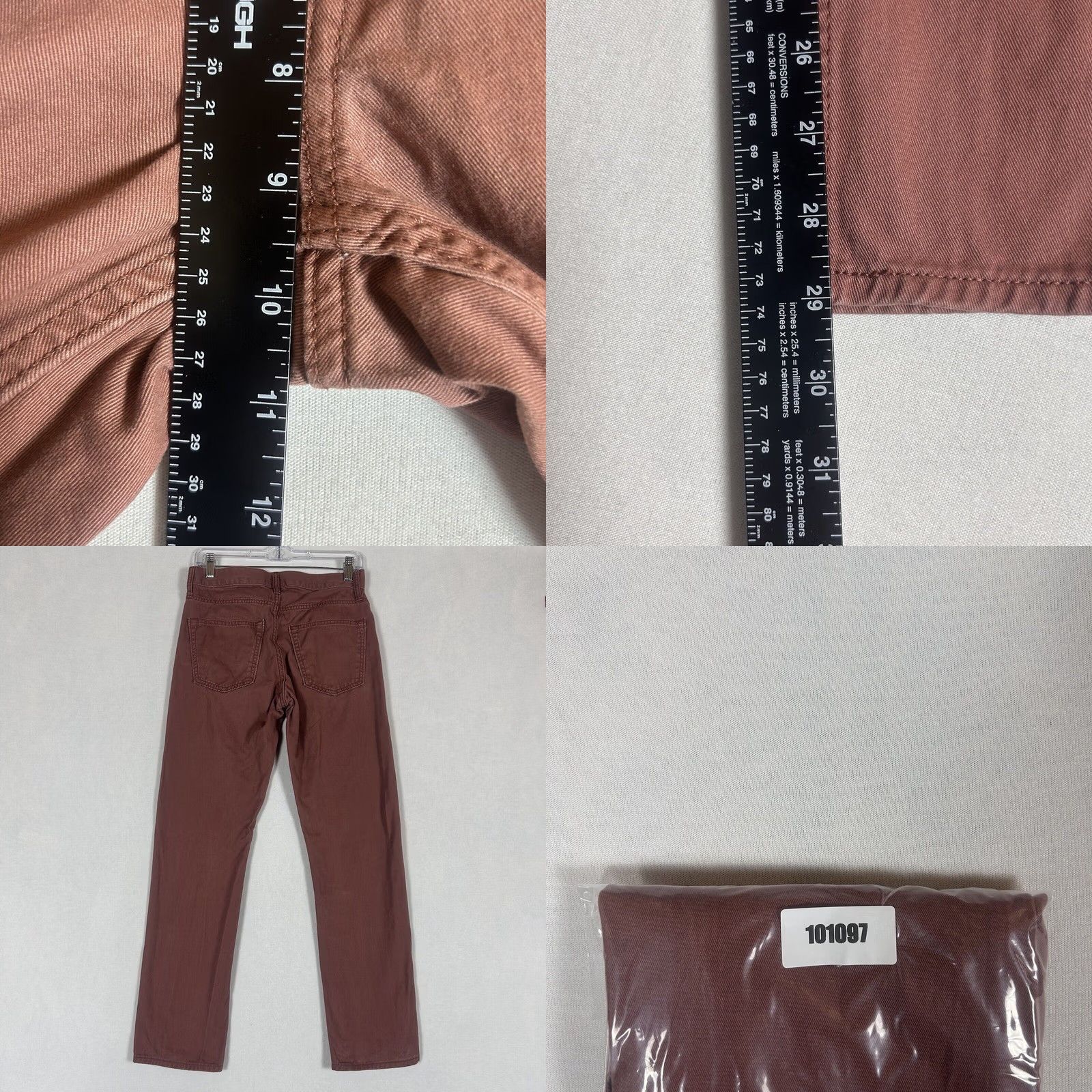 Old Navy Old Navy Slim Jeans Mens Size 28x30 Red 100% Cotton Low Rise Denim Jeans Mens Regular 28 Red Slim Size US 28 / EU 44 - 8 Thumbnail