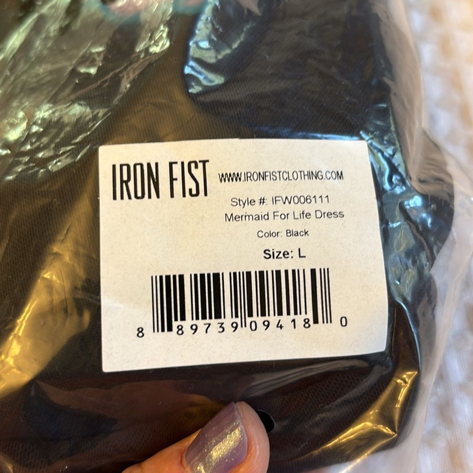 Iron Fist NEW! Iron Fist Mermaid For Life Sheer Black Midi Dress L Size L / US 10 / IT 46 - 8 Thumbnail