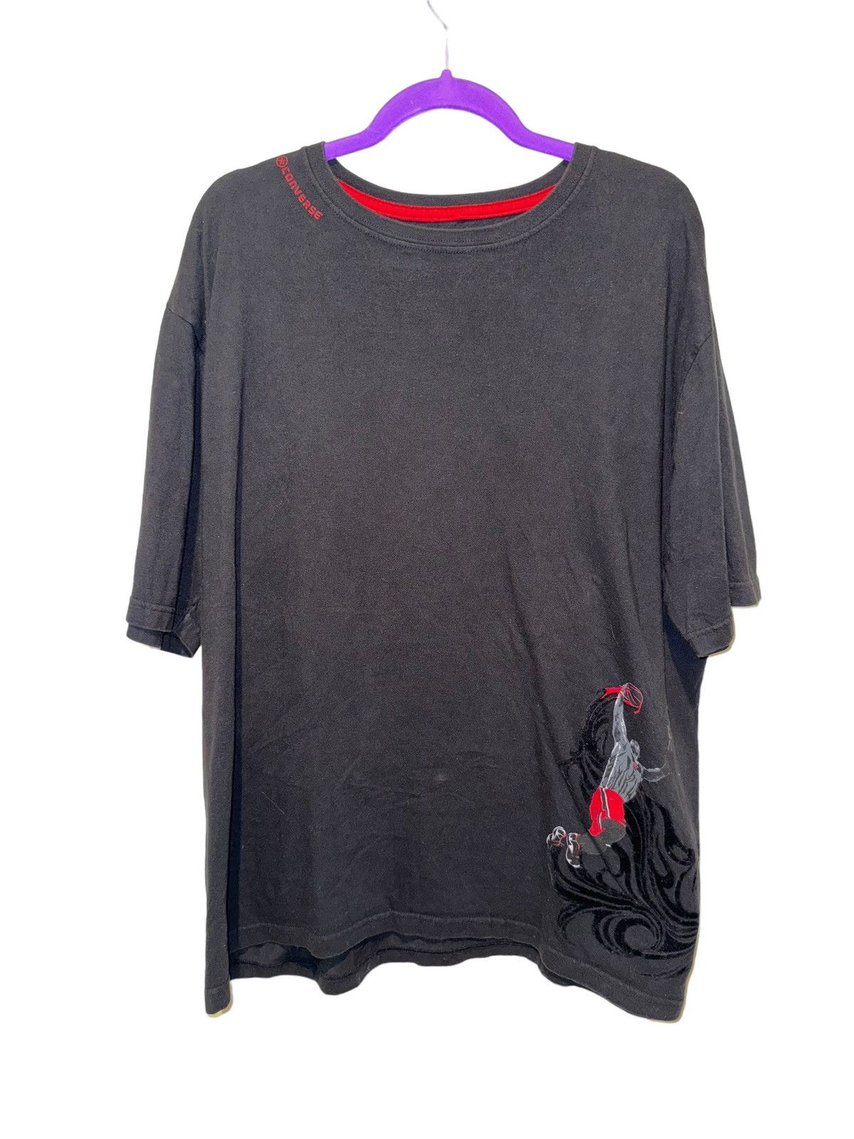 Converse × NBA × Vintage Converse Miami Heat Dwayne Wade 2006 Velvet Shirt 2XL Size US XXL / EU 58 / 5 - 1 Thumbnail