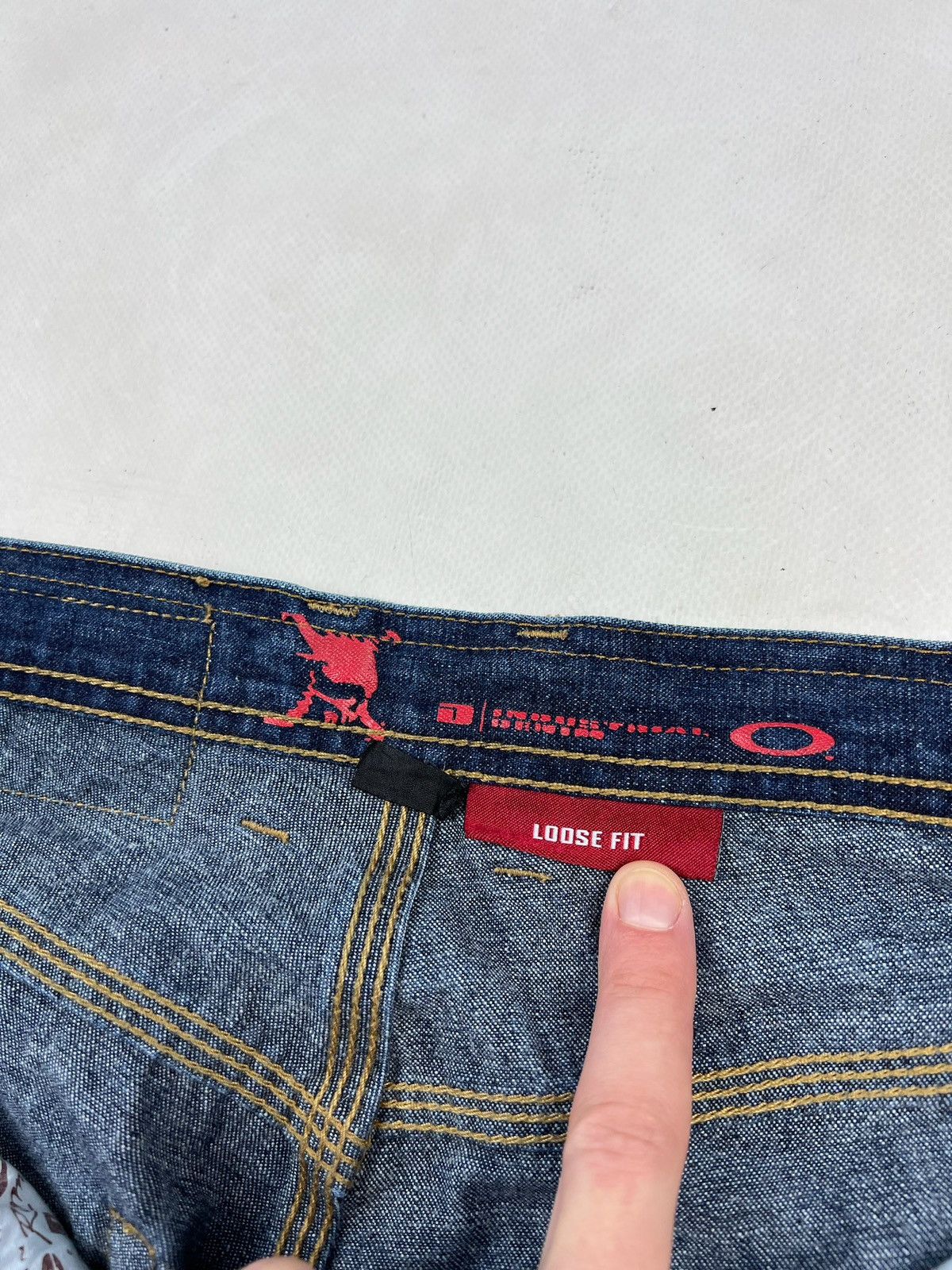 Oakley × Vintage Vintage Oakley industrial denim jeans 00s rare skull logo Size US 28 / EU 44 - 9 Thumbnail