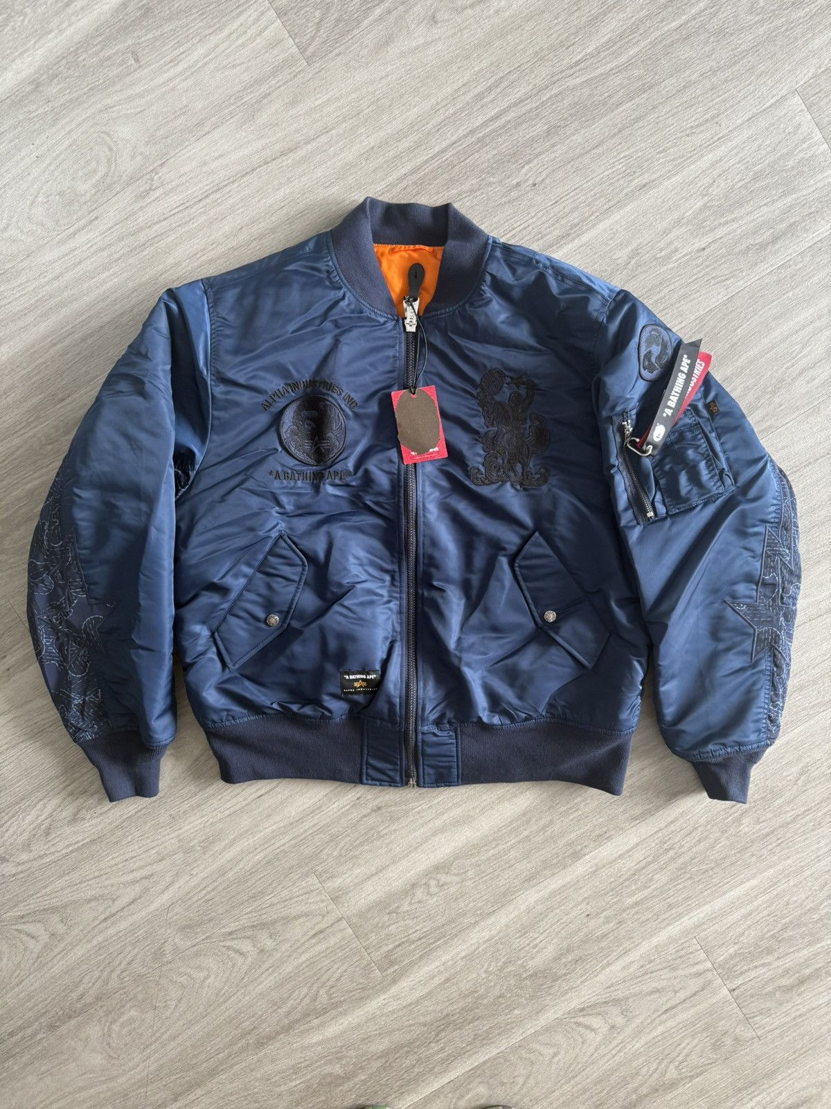 Bape x Alpha Industries Reversible Bomber