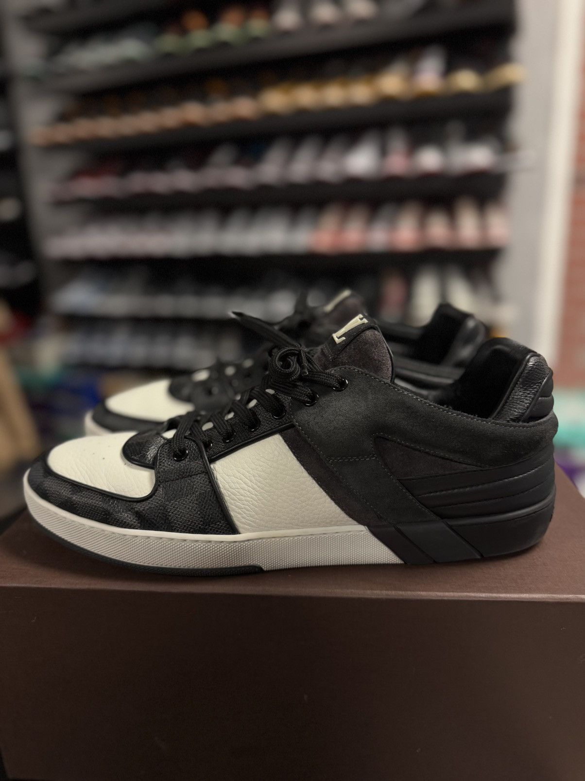 Louis Vuitton Louis Vuitton Graphite Damier Canvas Lowtop 10UK/11US Size US 11 / EU 44 - 7 Thumbnail