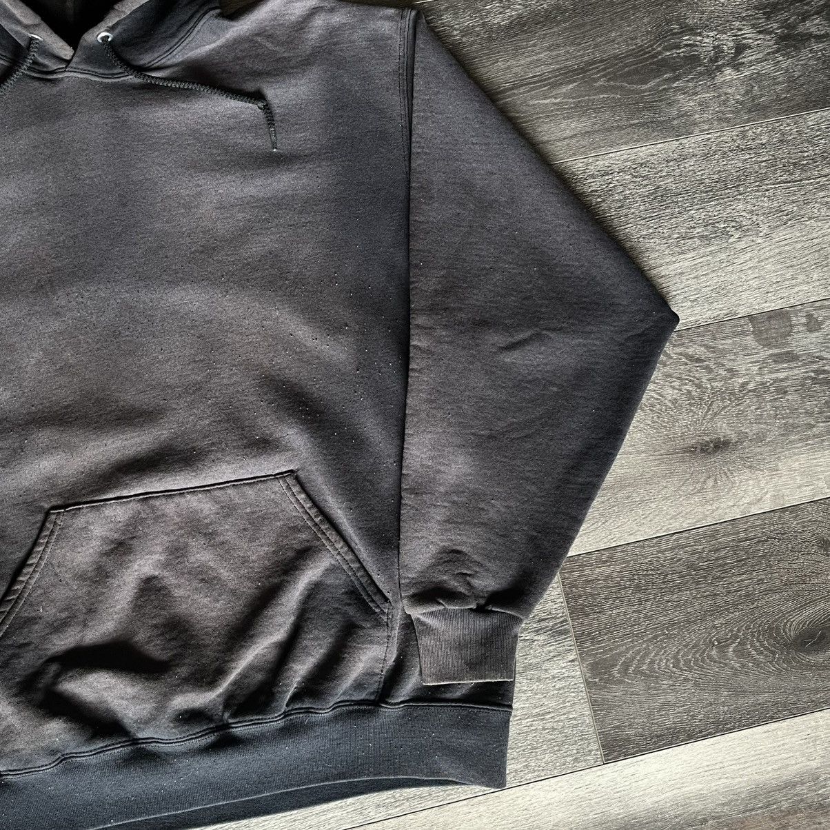 Vintage Vintage 2000s Jerzees Sunwashed Faded Black Blank Hoodie Y2K Size US XL / EU 56 / 4 - 4 Thumbnail
